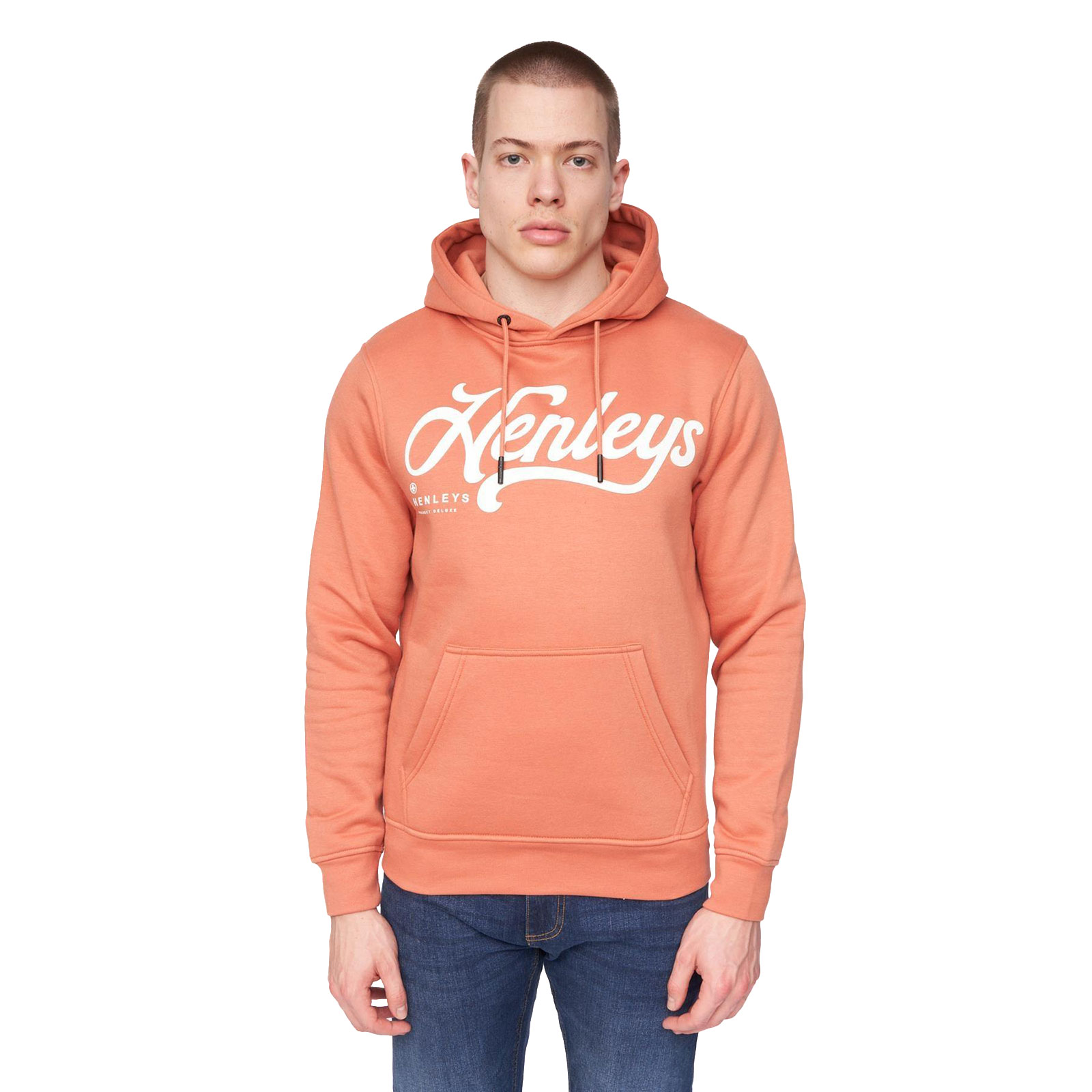 Henleys Scripthen Hoodie Men's | Hoodies  | Brick Red  | UK Size Medium