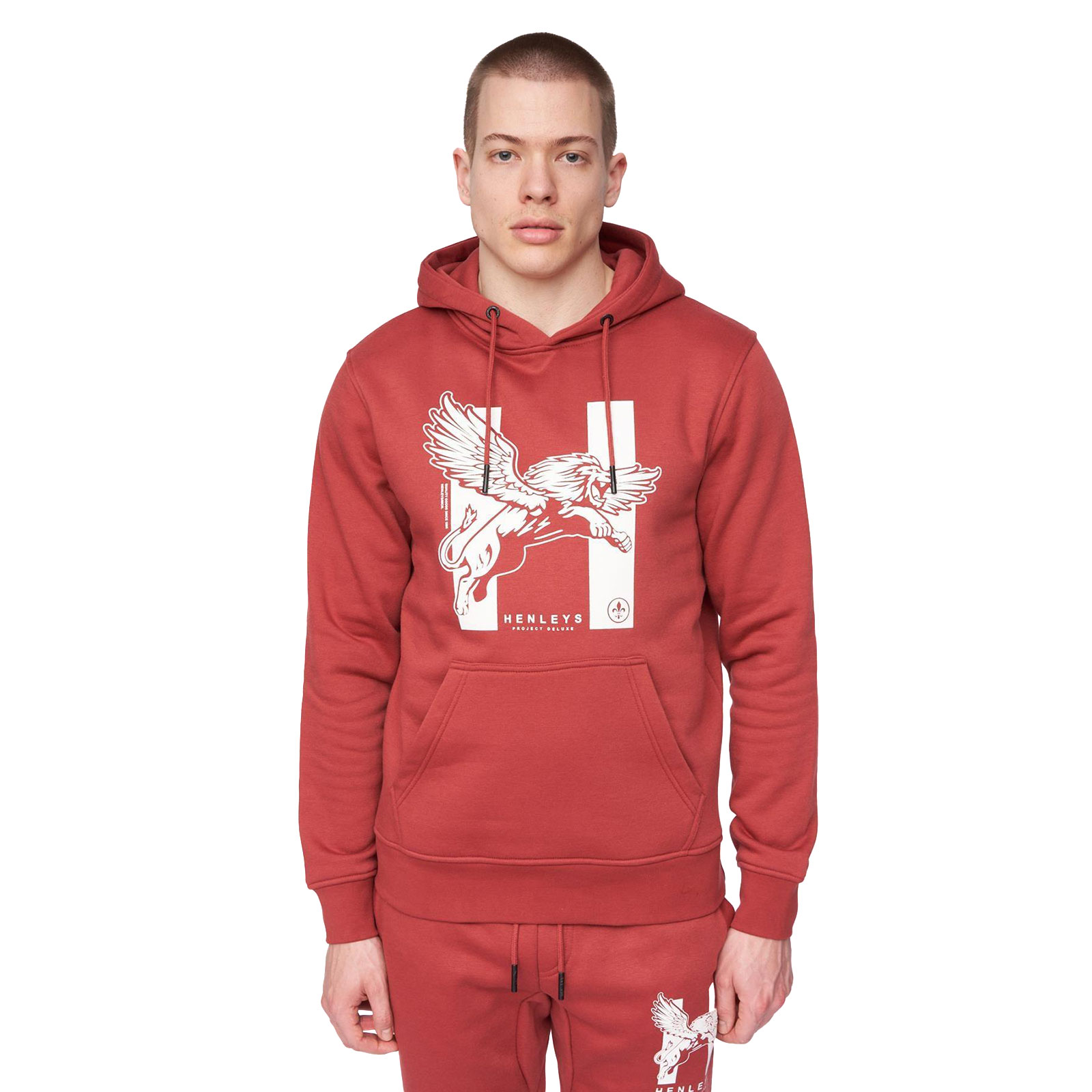 Henleys Curveball Hoodie Men's | Hoodies  | Deep Red  | UK Size Large