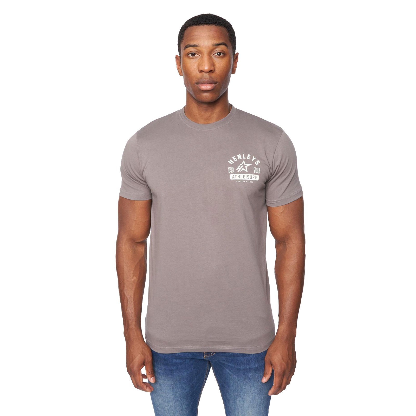 Henleys Upton T-Shirt Men's | T-Shirt  | Dark Grey  | UK Size Medium