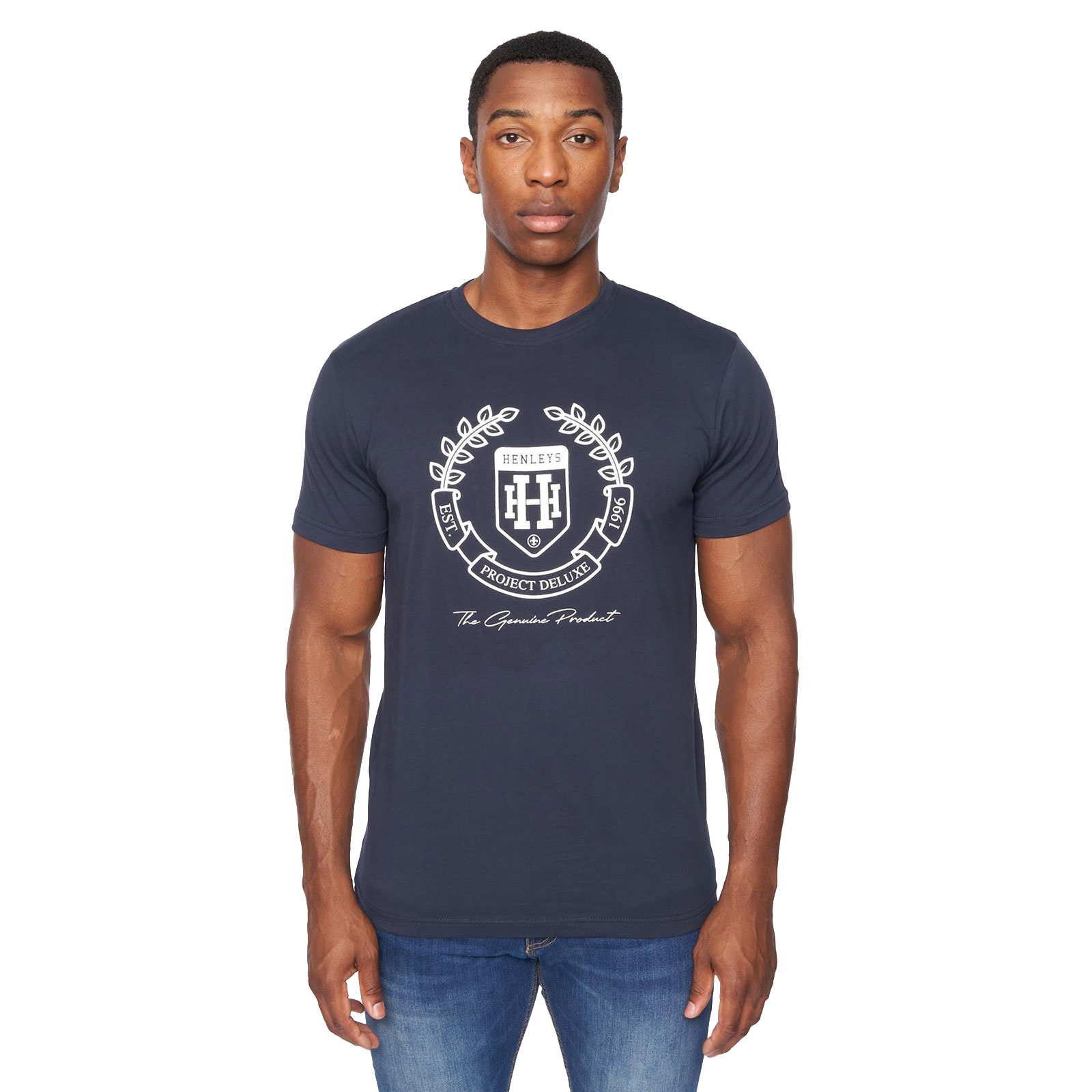 Henleys Myer T-Shirt Men's | T-Shirt  | Navy  | UK Size Medium