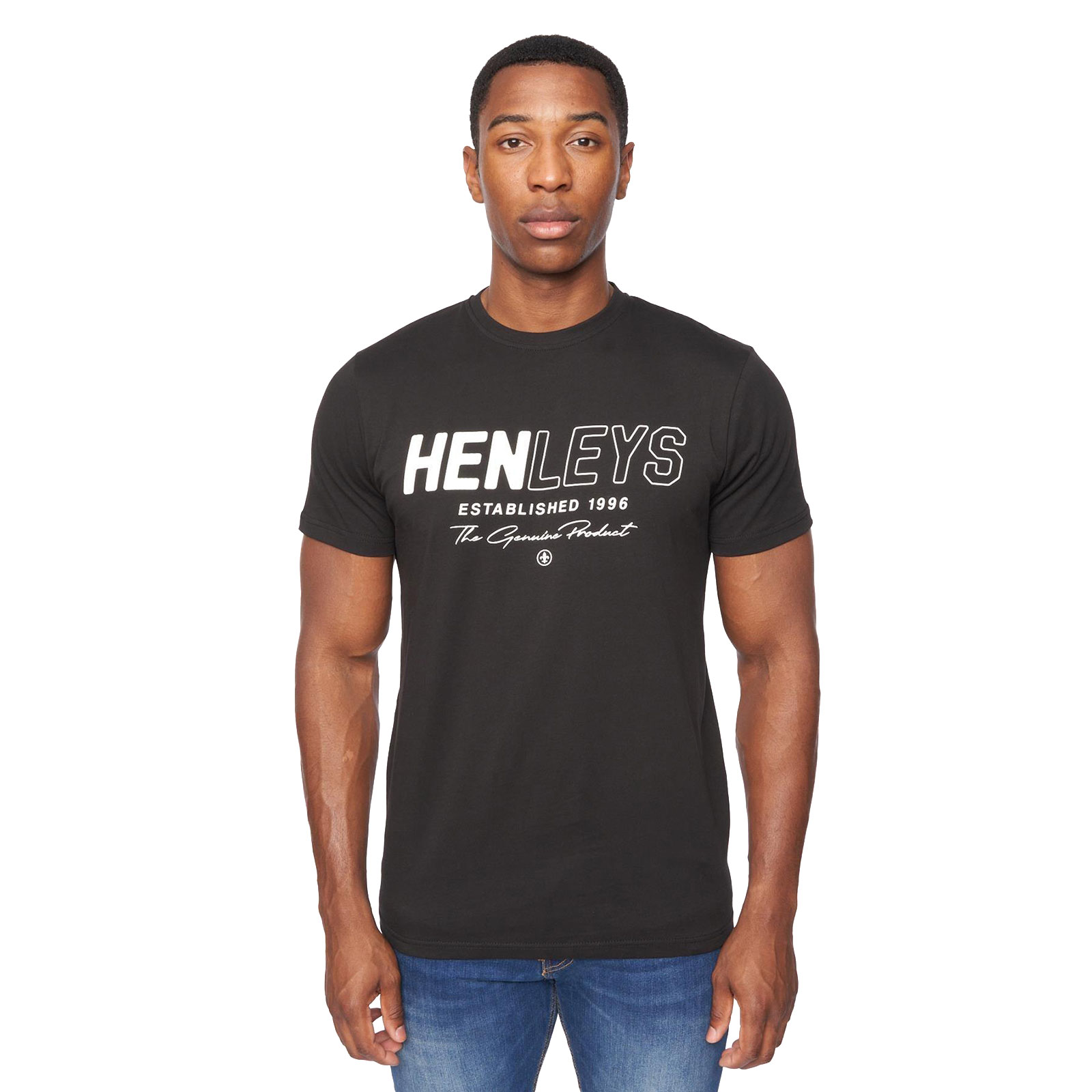 Henleys Melvern T-Shirt Men's | T-Shirt  | Black  | UK Size XXL