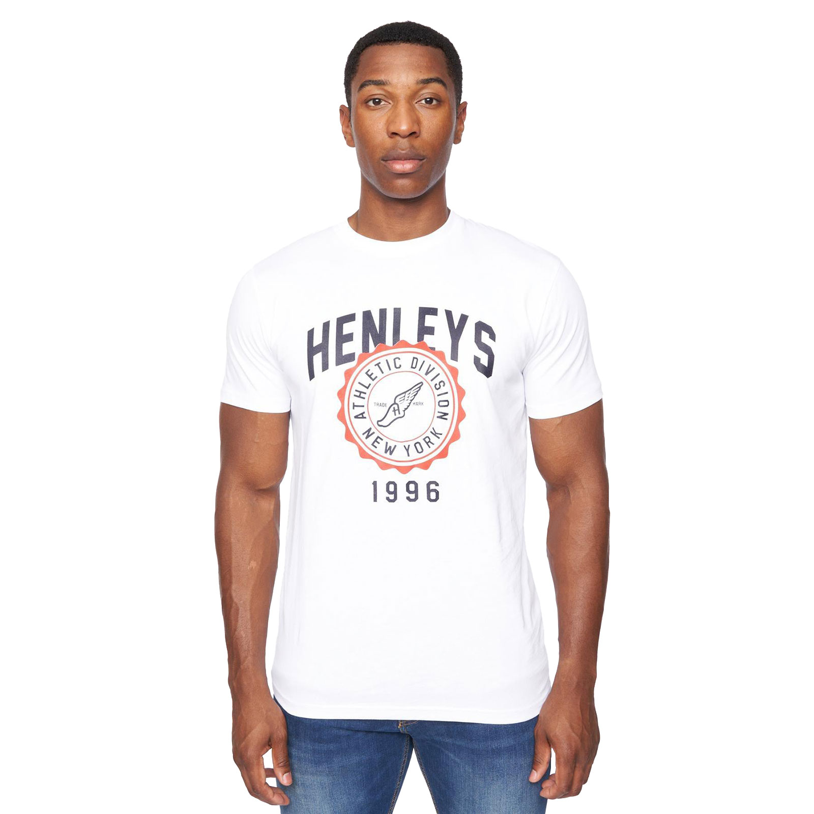 Henleys Tipton T-Shirt Men's | T-Shirt  | Optic White  | UK Size Large