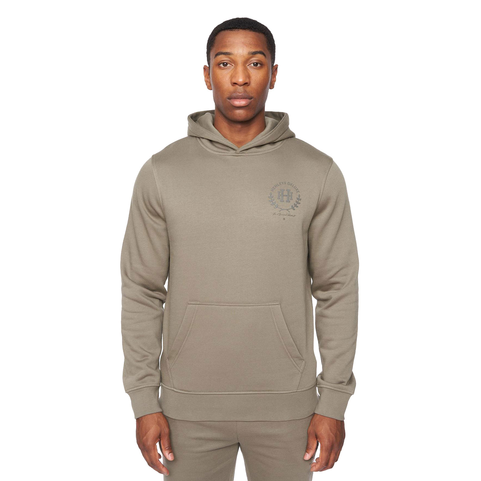 Henleys Alston Hoodie Men's | Hoodies  | Khaki  | UK Size Large