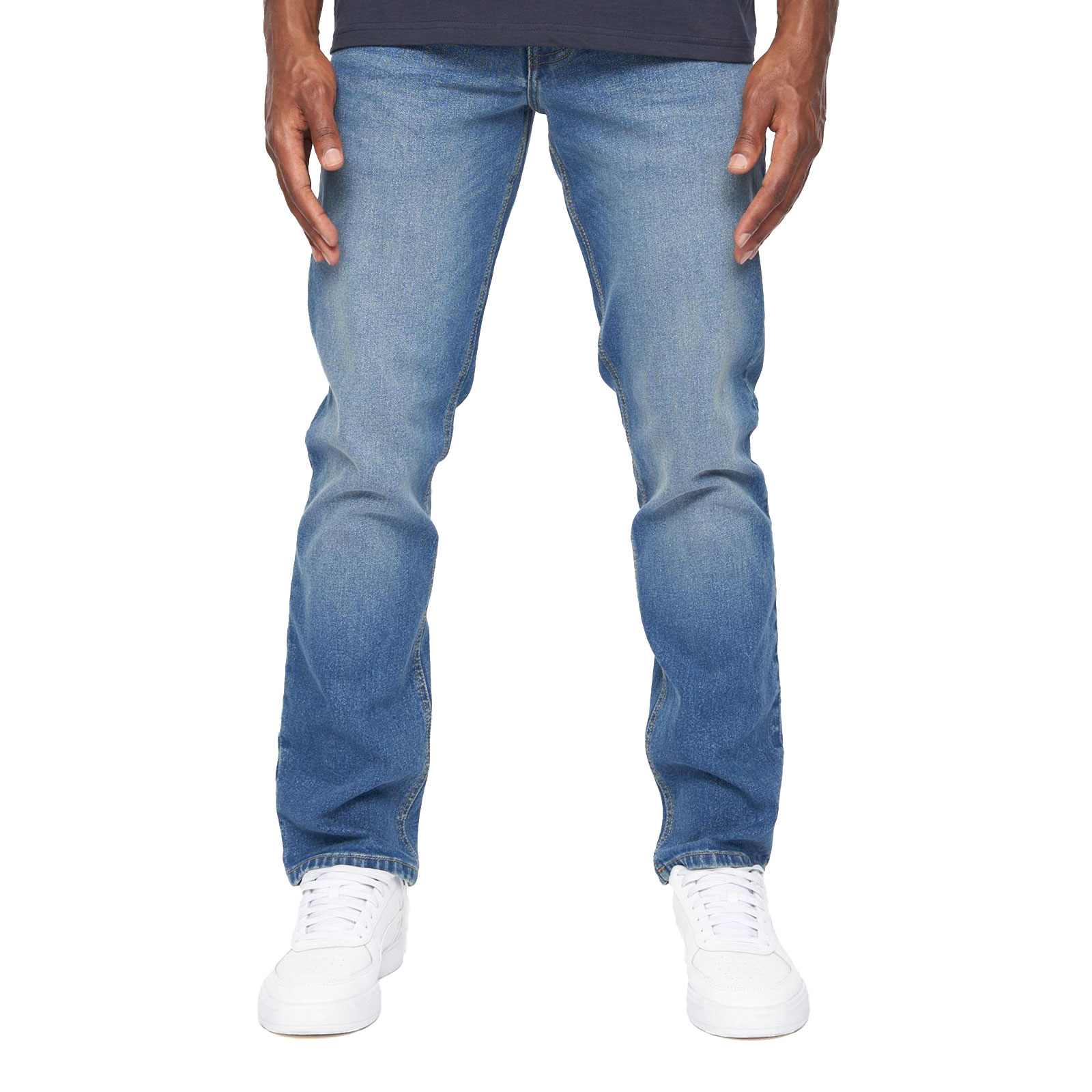 Crosshatch Chas Straight Fit Jeans Men's Trainers  Size:  Colour : Mid Wash W38 L34 In Mid Wash