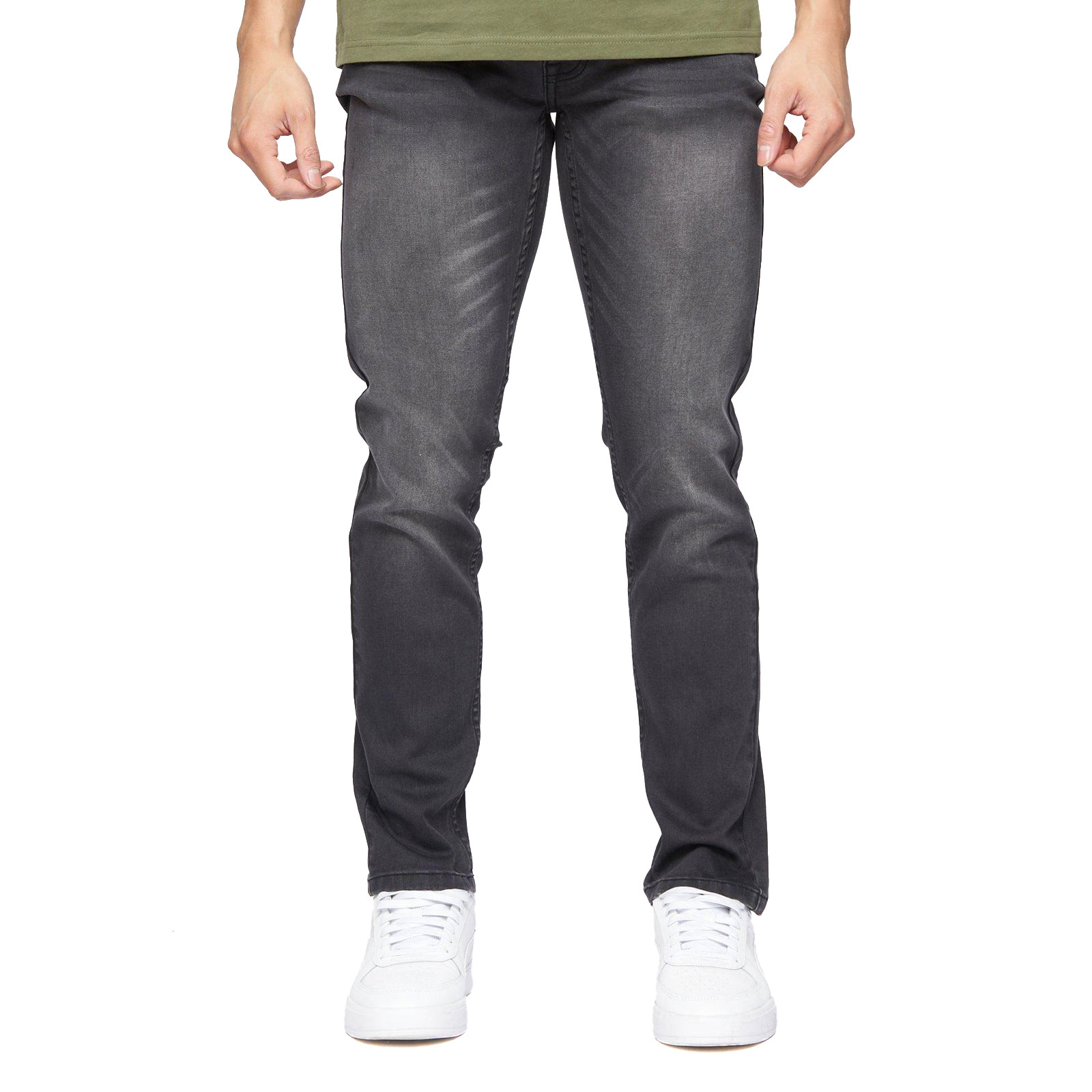 Crosshatch Malcolm Slim Fit Jeans Men's  Size:  Colour : Dark Charcoal W36 L30 In Dark Charcoal