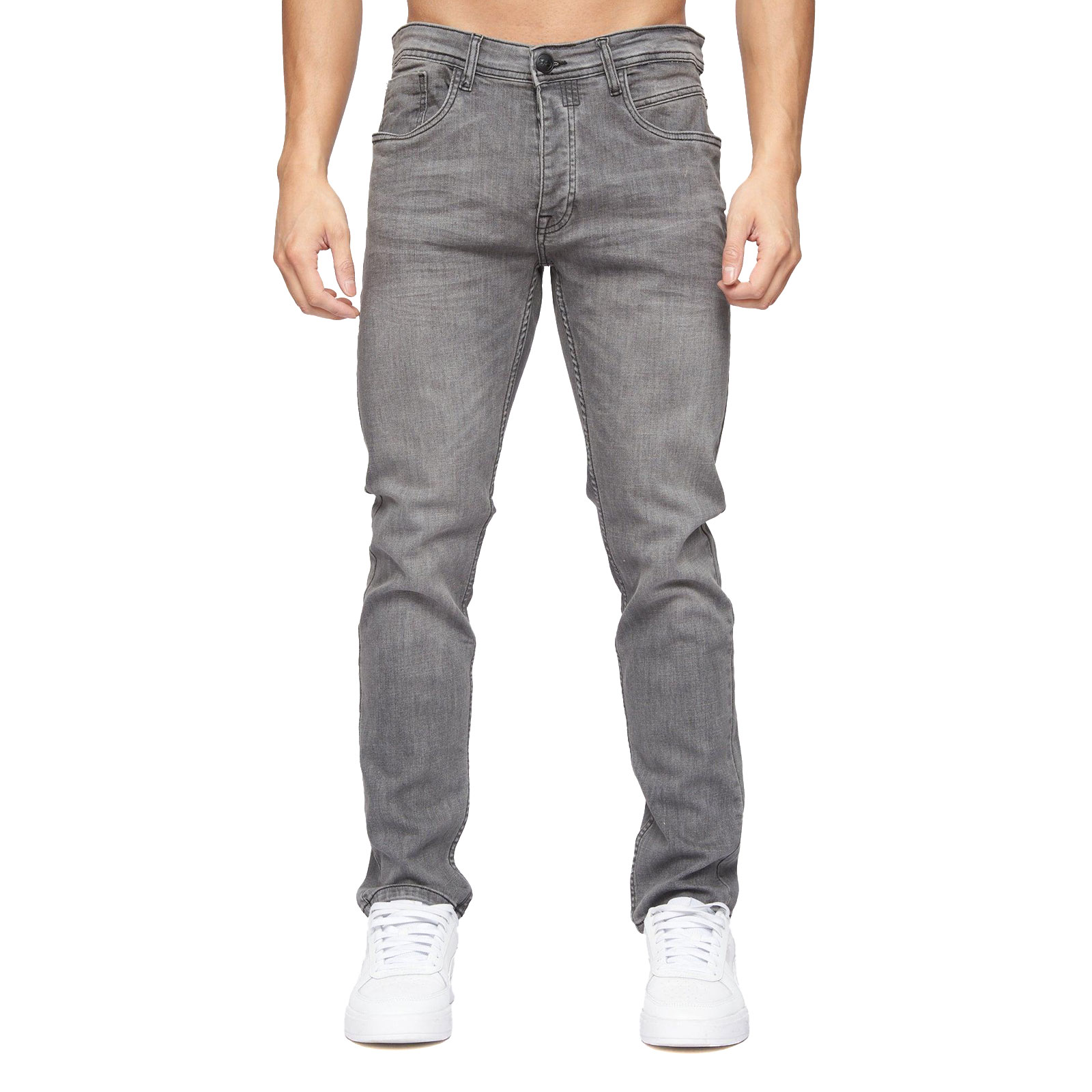 Crosshatch Malcolm Slim Fit Jeans Men's  Size:  Colour : Light Grey Wash W40 L30 In Light Grey Wash