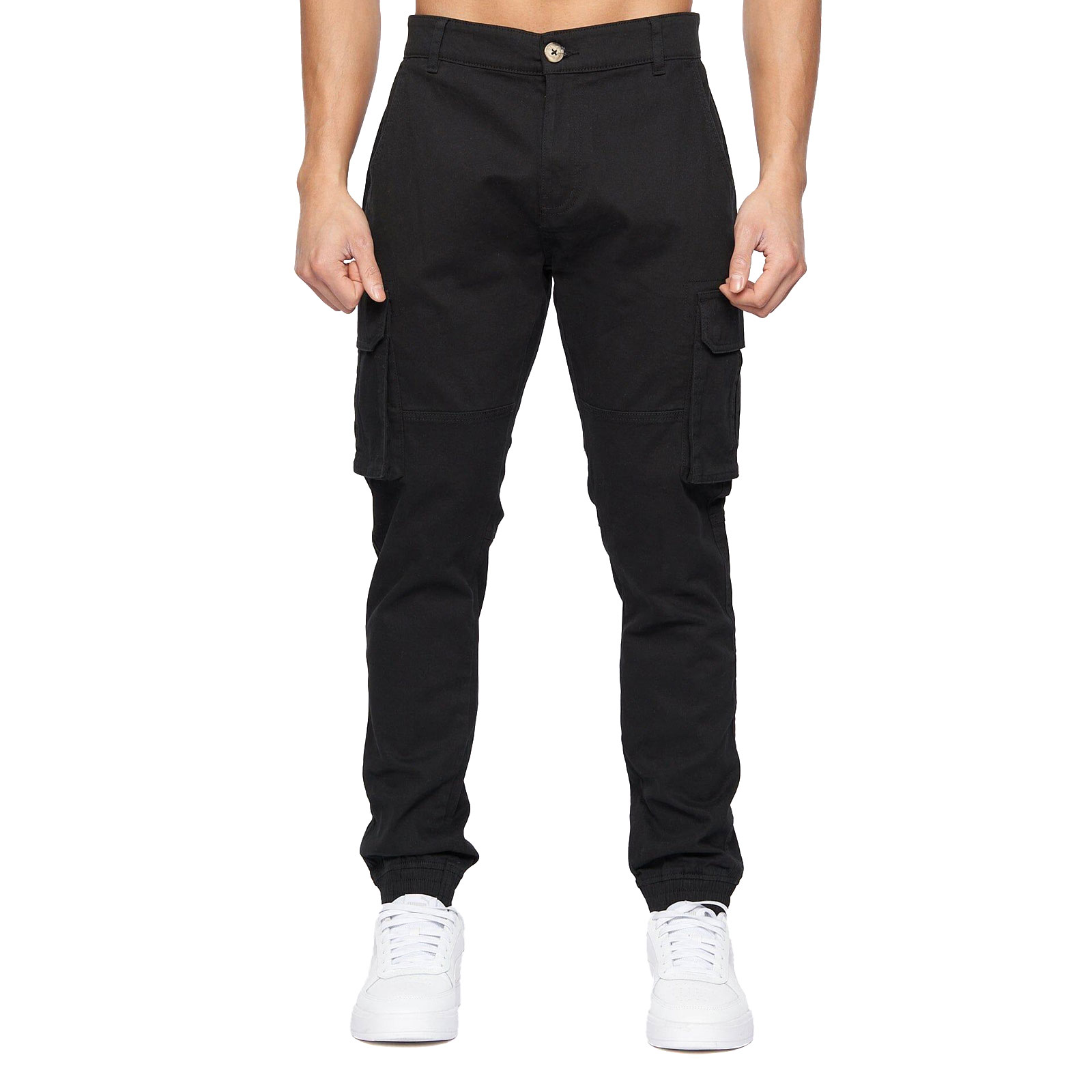 Crosshatch Frentons Cargo Pants Men's Trainers, Size W36 L32 In Black