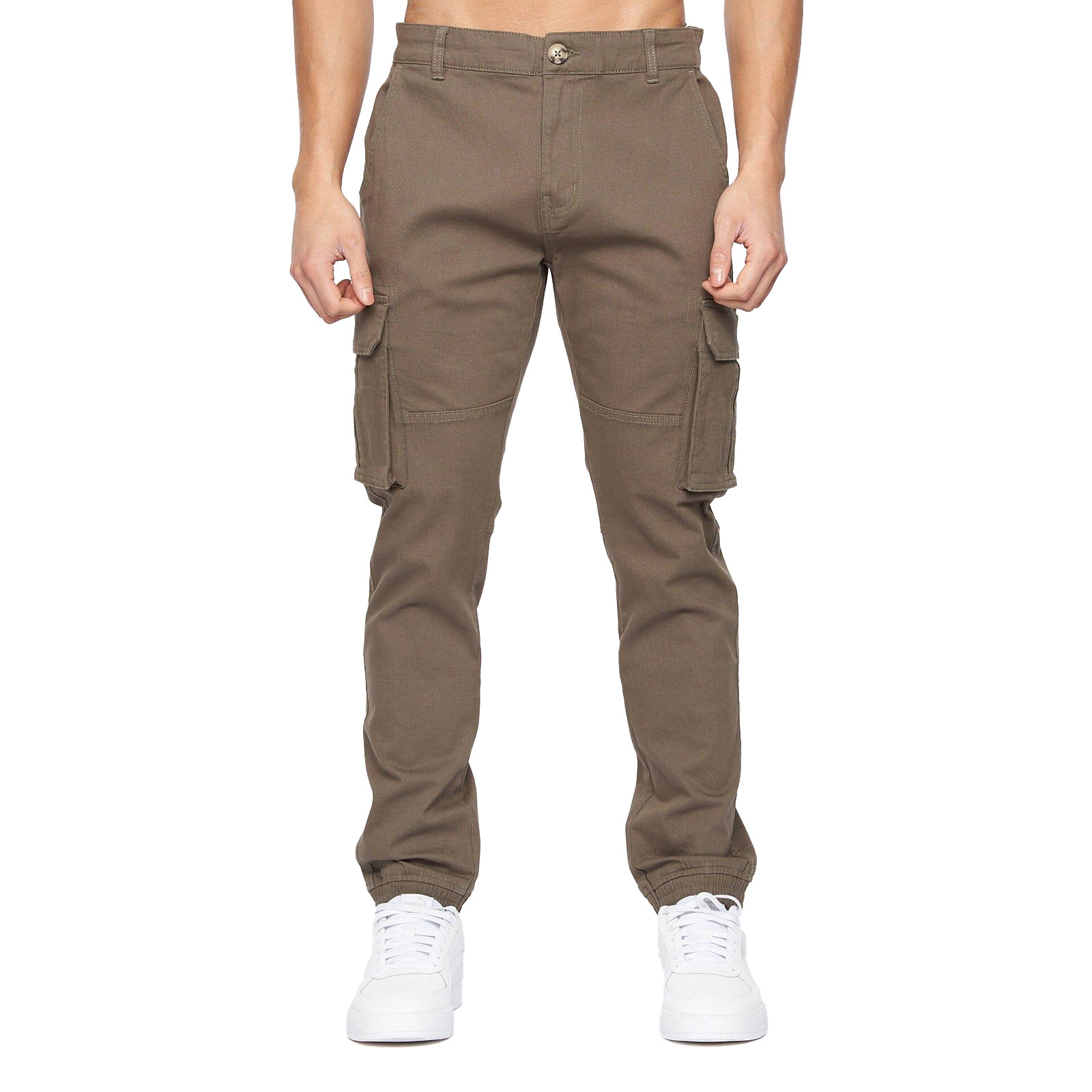 Crosshatch Frentons Cargo Pants Men's Trainers, Size W36 L32 In Khaki