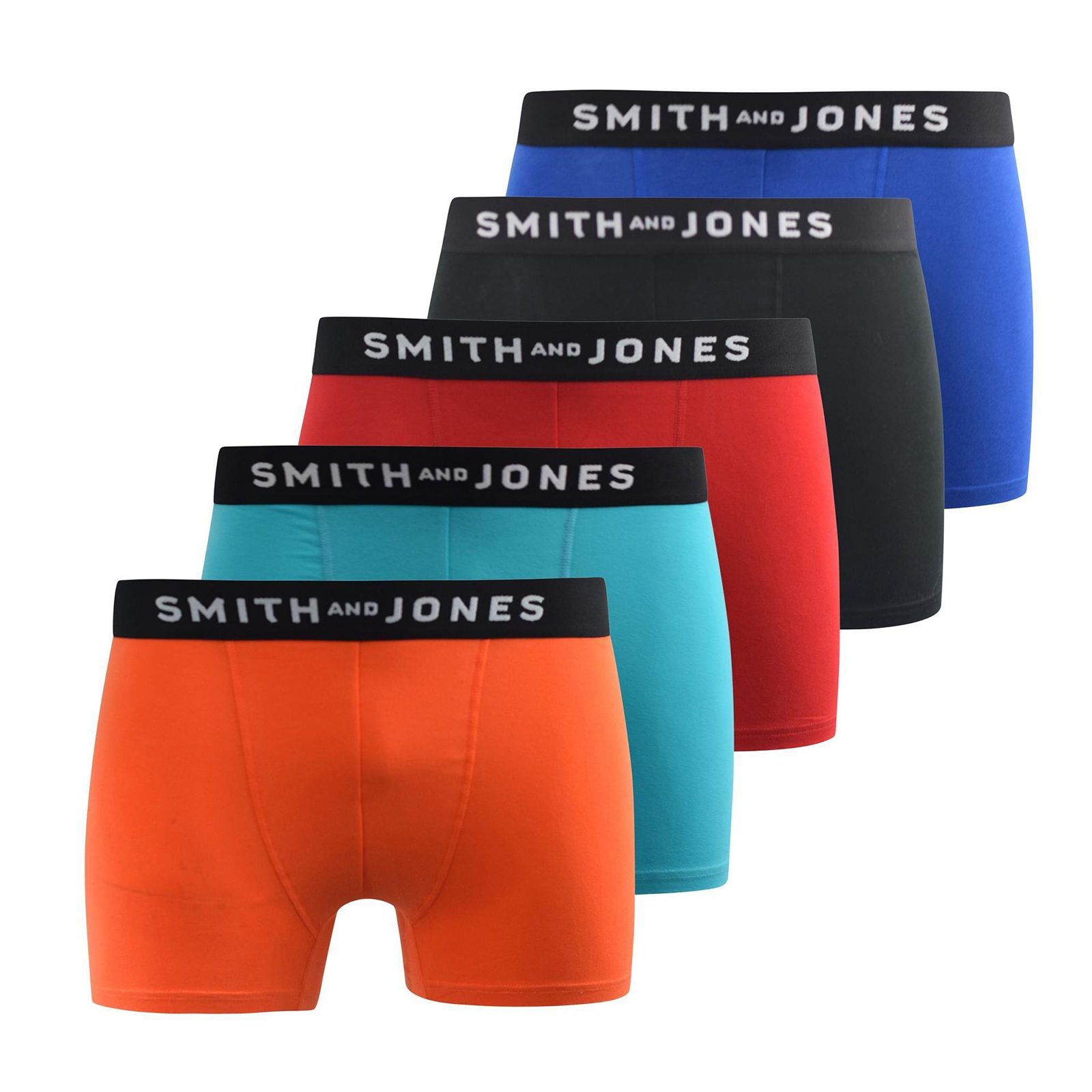 Smith & Jones Tovin 5Pk Boxer Shorts Men's  Colour : Assorted