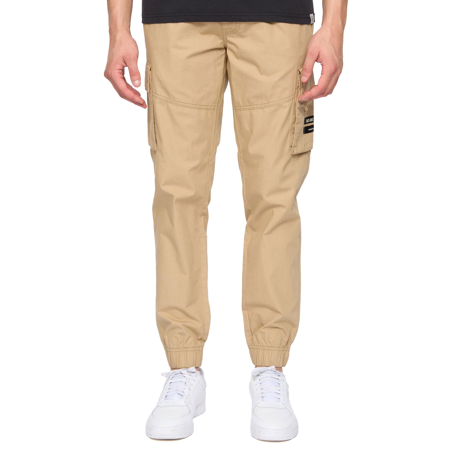 Duck And Cover Chesser Cargo Jog Pants Men's Trainers, Size XXL In Stone