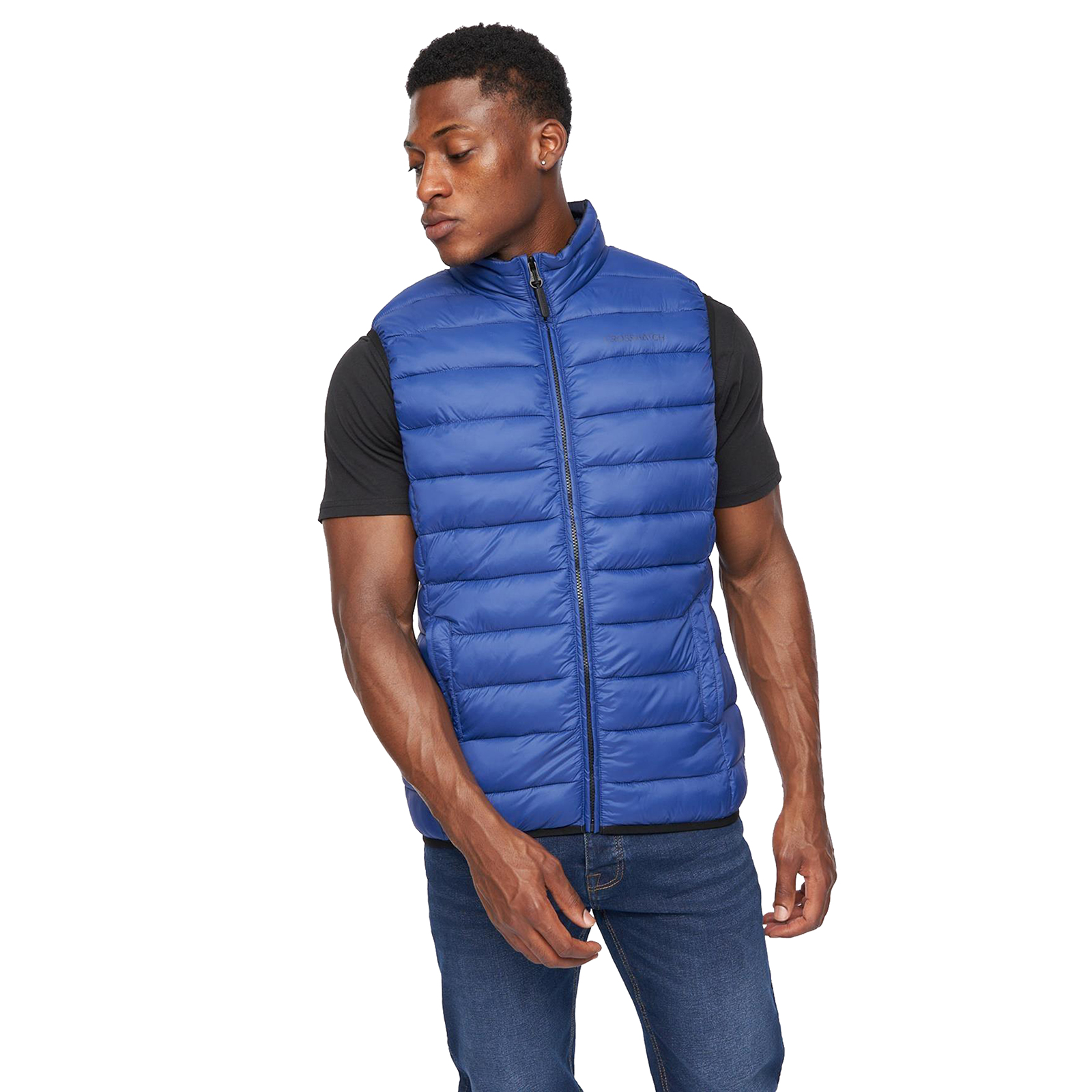 Crosshatch Gattering Gilet Men's Trainers, Size M In Royal Blue