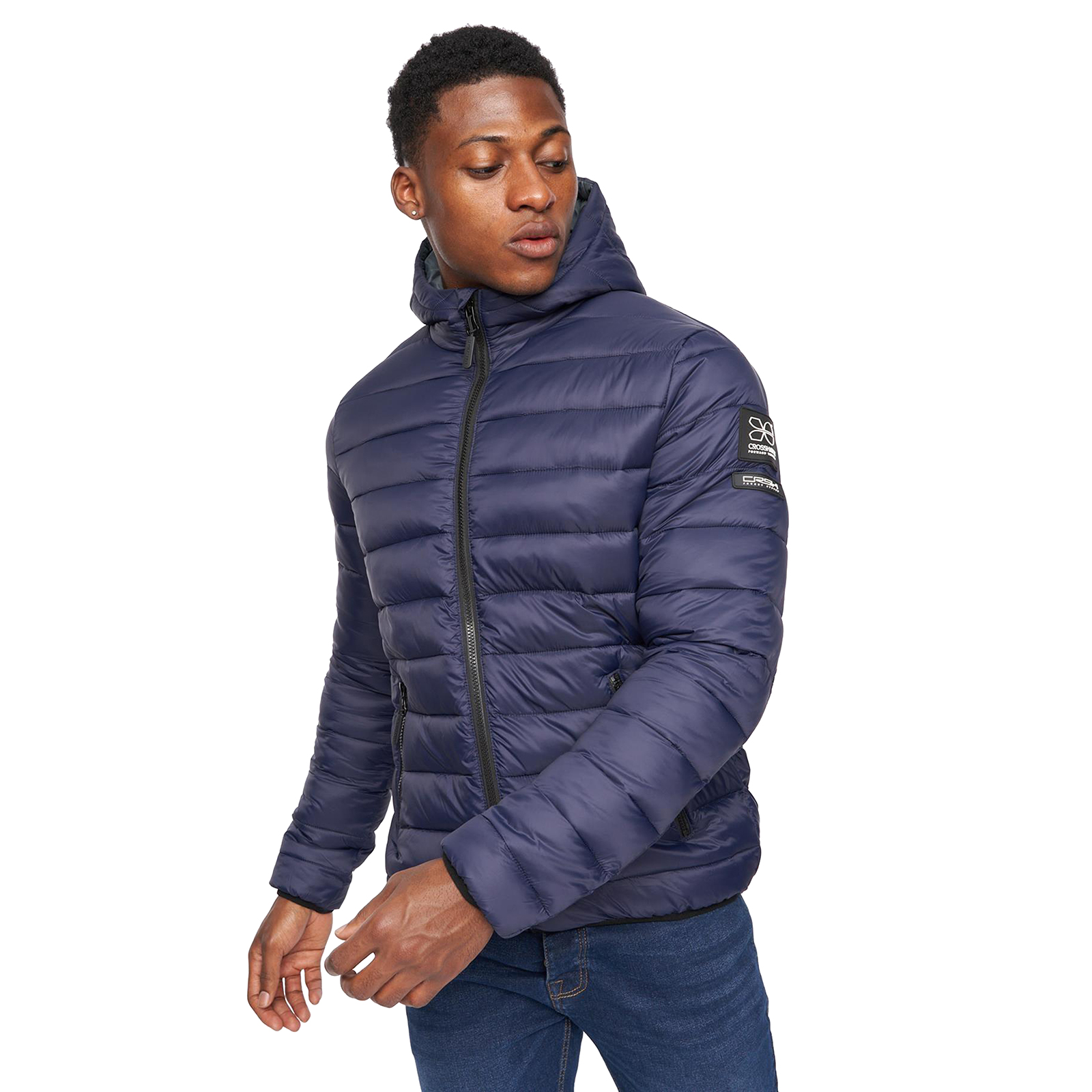 Crosshatch Gattering Jacket Men's - Navy - Size XXL