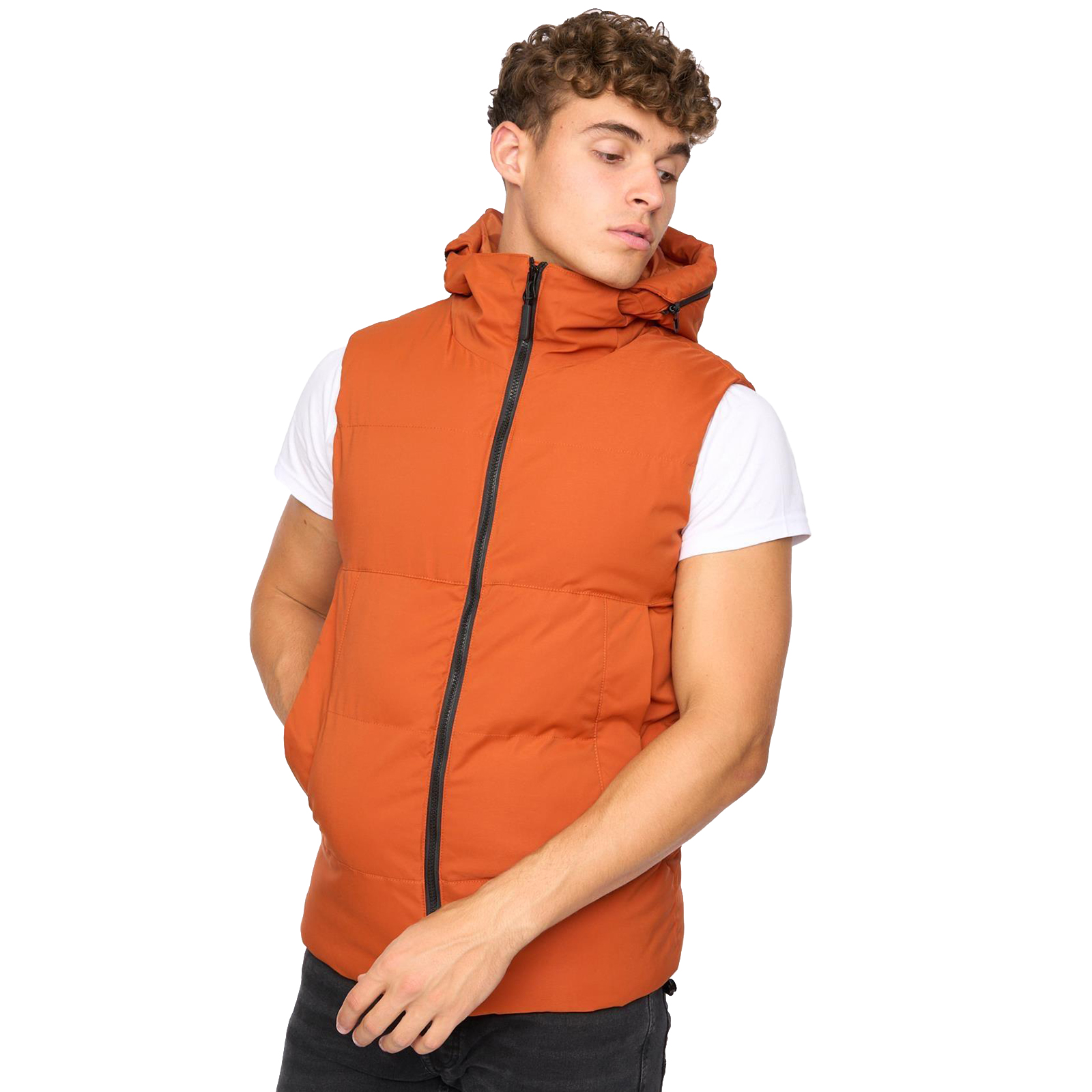 Crosshatch Hanjo Gilet Men's Trainers, Size S In Orange