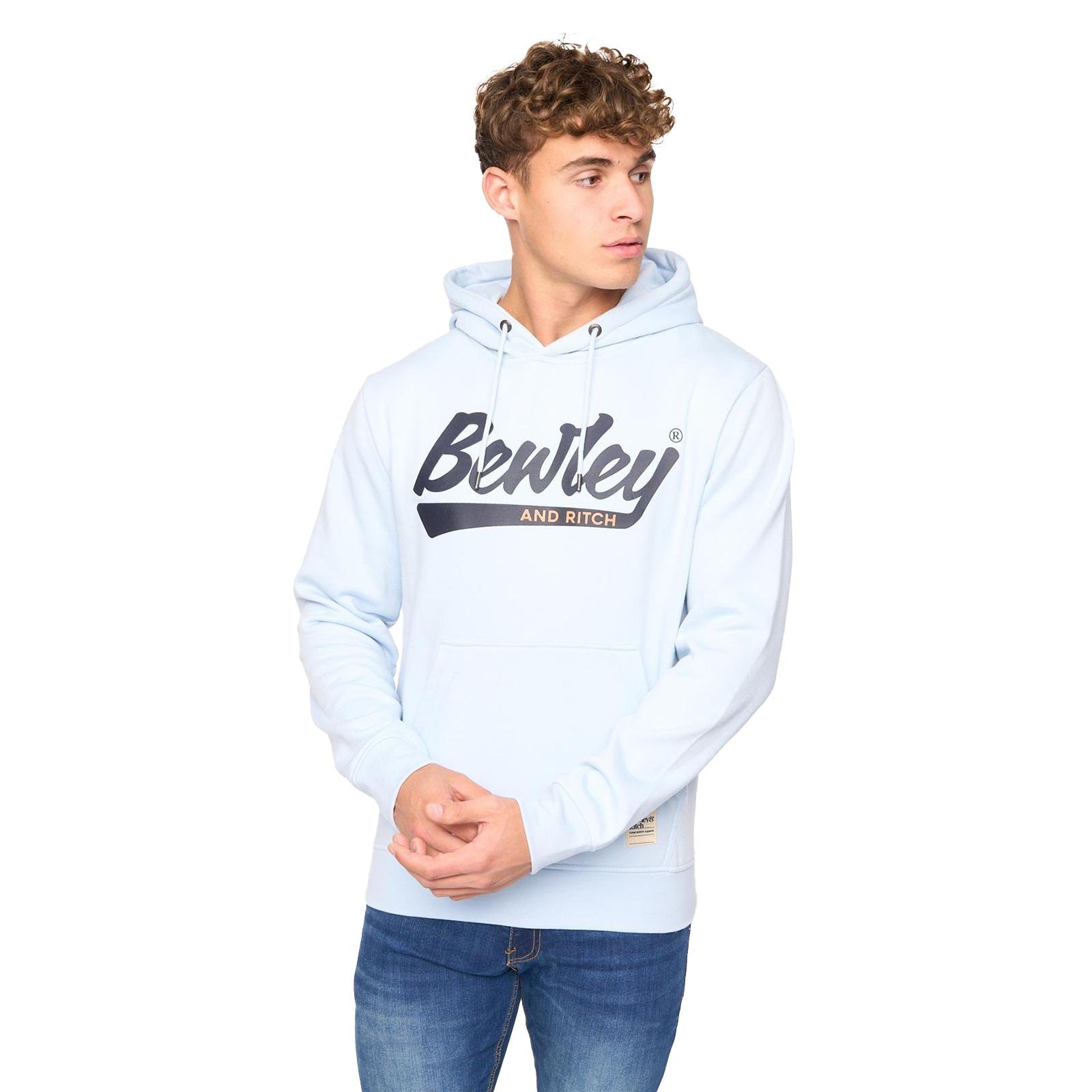 Bewley & Ritch Macklin Hoodie Men's - Adult - Blue | Hoodies  | Blue  | UK Size XL