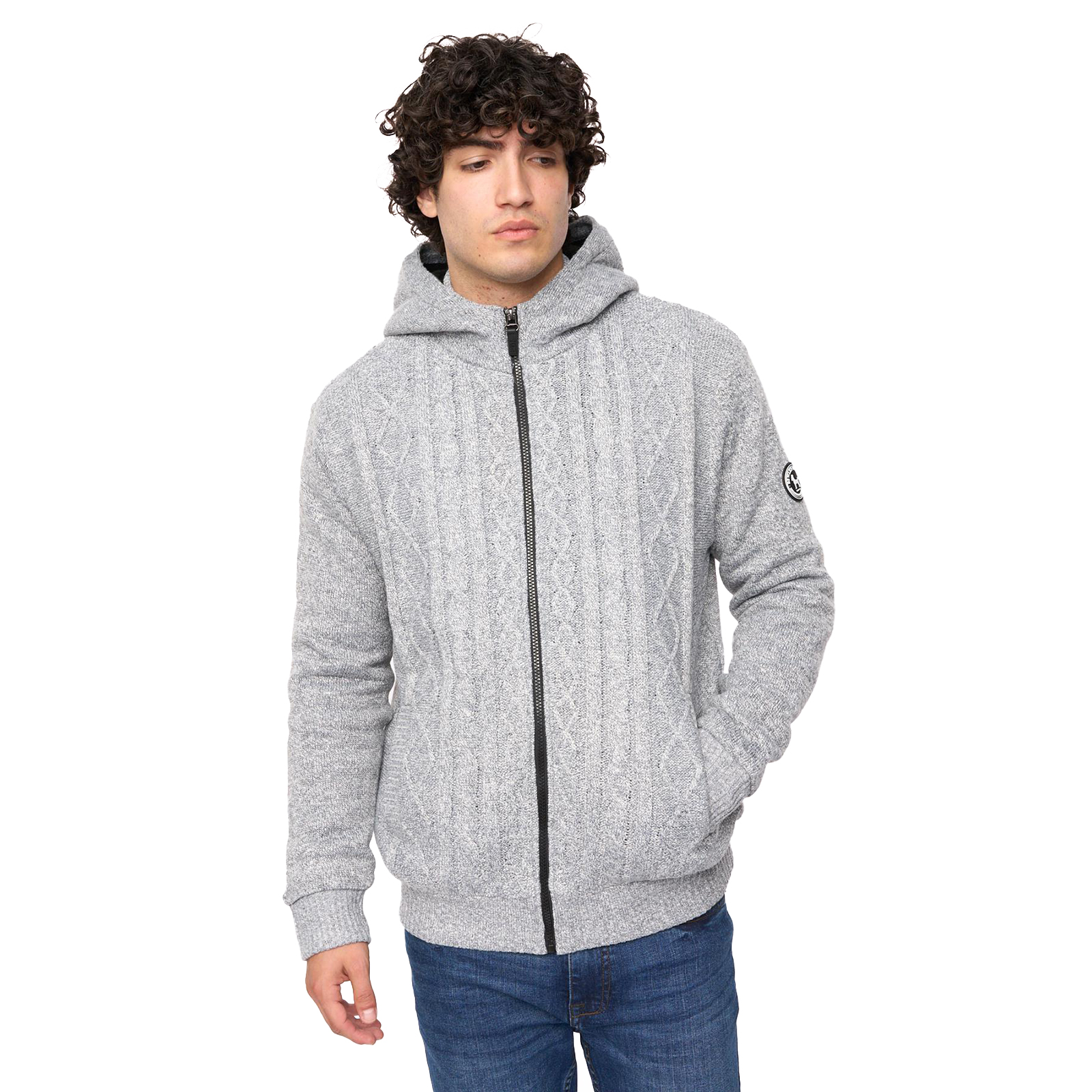 Bewley & Ritch Tonbridge Cardigan Men's Trainers, Size XL In Light Grey Marl