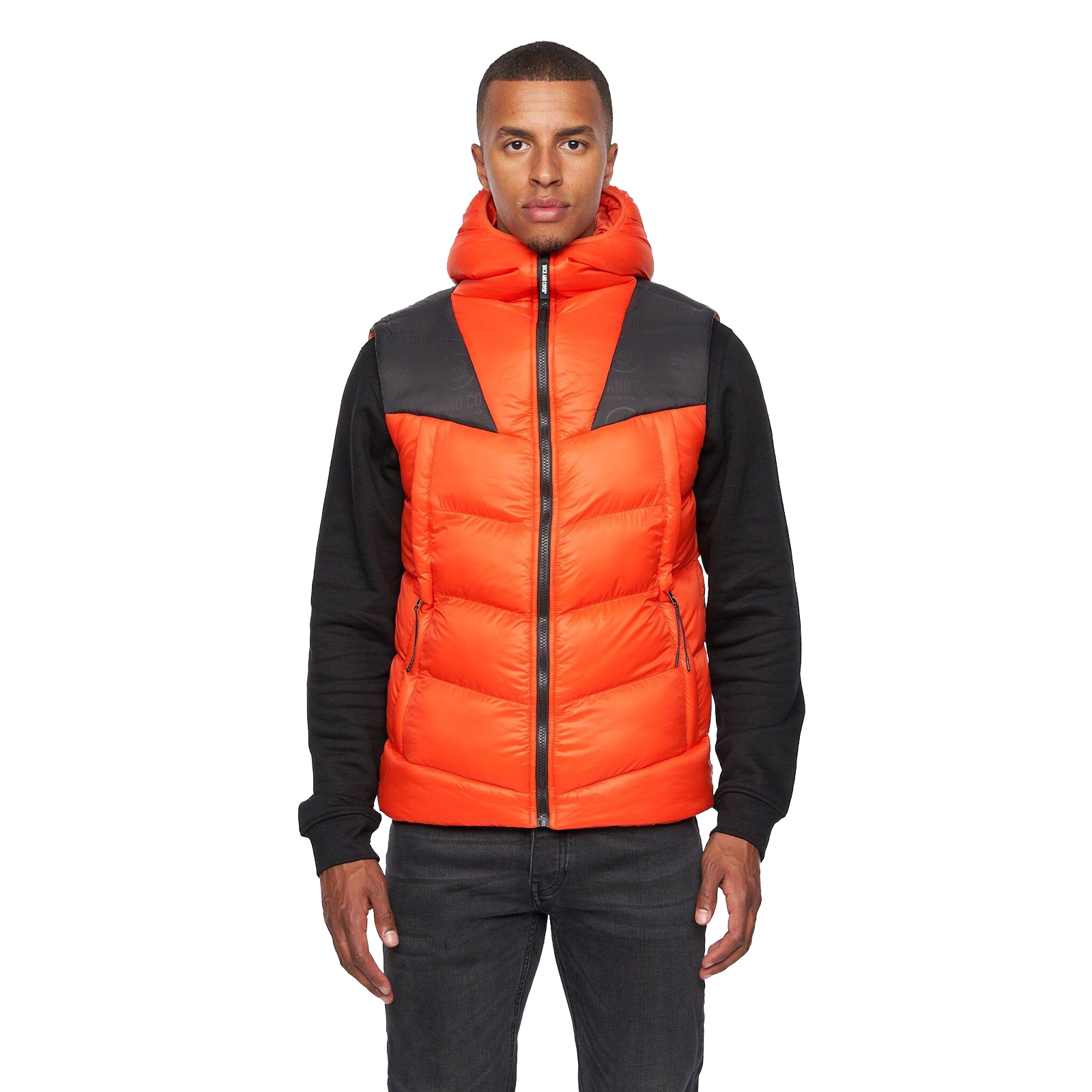 Duck And Cover Raymax Gilet Men's Trainers, Size S In Orange