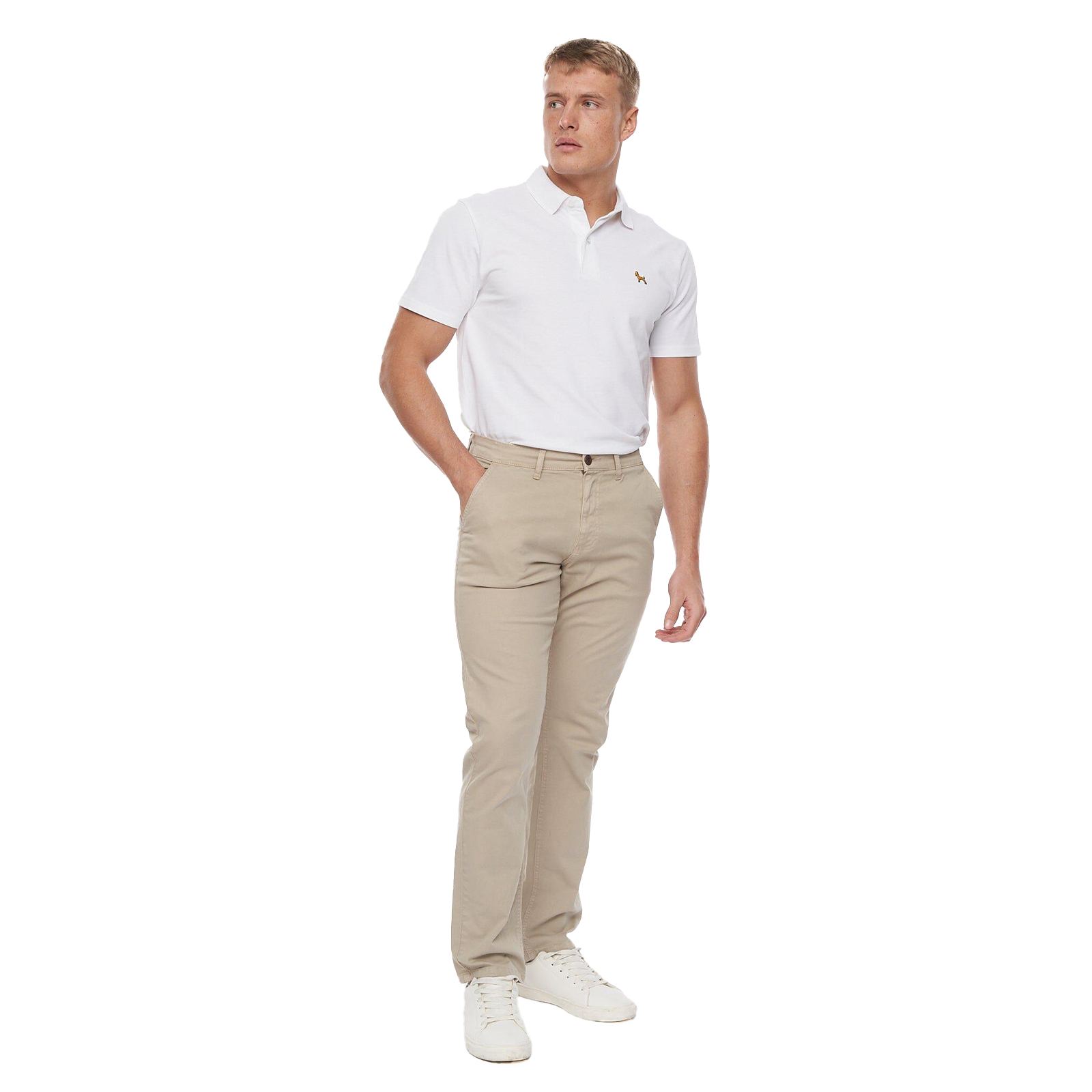 Bewley & Ritch Tasman Chinos Men's Trainers, Size W40 L30 In Stone Colour : Stone
