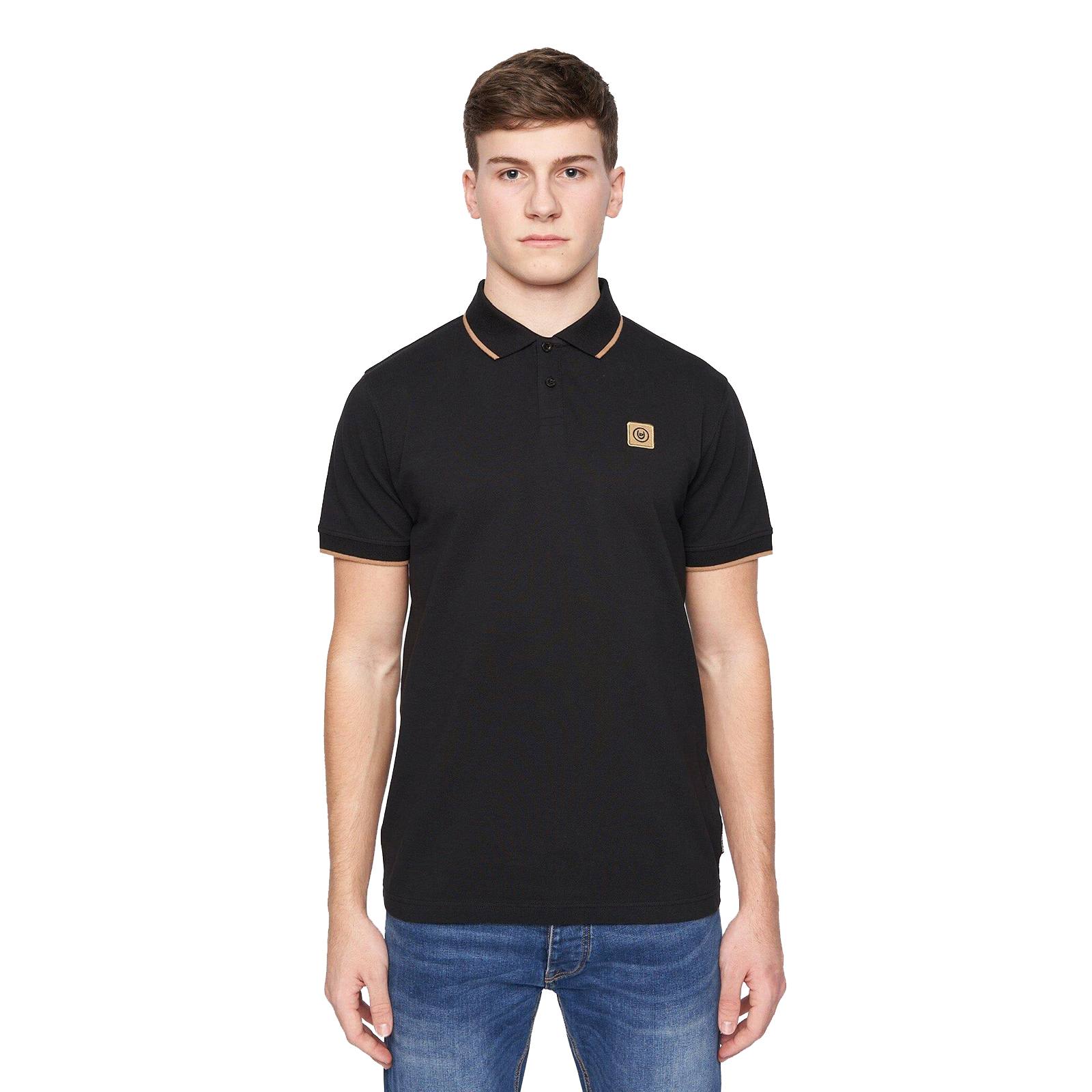 Duck And Cover Wilkins Polo Shirt Men's  Colour : Black
