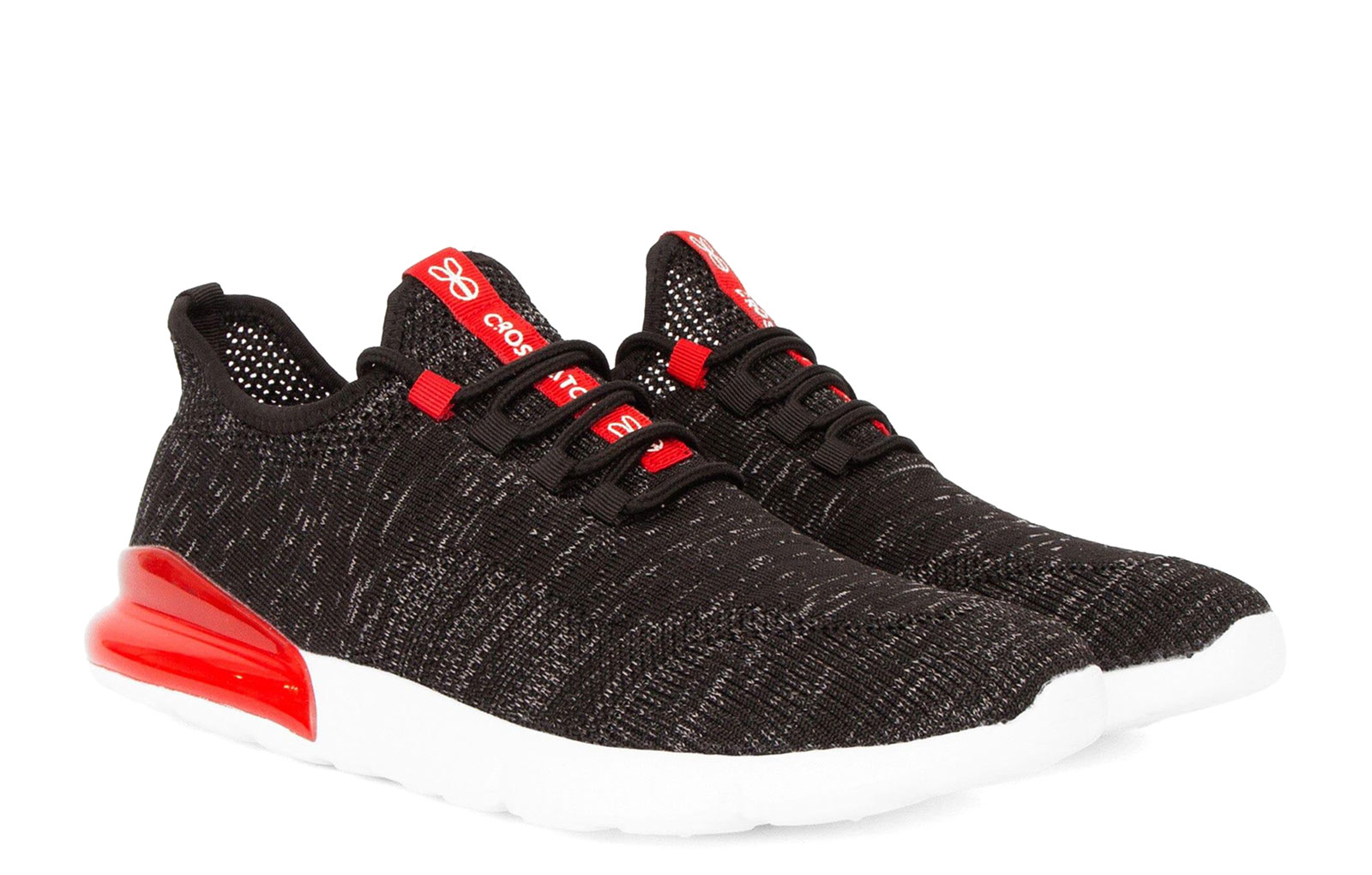 Crosshatch Smitlay Mve Men's Trainers  Size: 9 Colour : Black/Red
