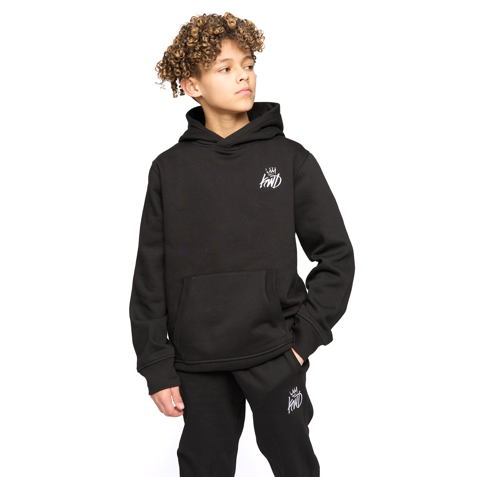 Kings Will Dream Crosby 2.0 Kids Boys Hoodie - Kids - Black | Hoodies  | Black  | UK Size Lb