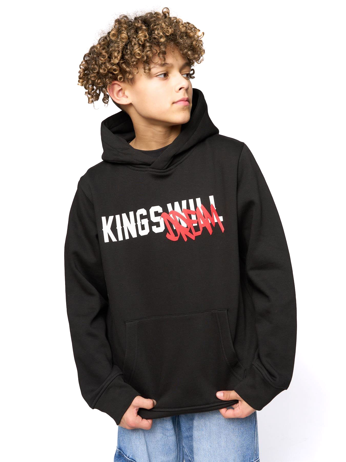 Kings Will Dream Tagged Kids Boys Hoodie - Kids - Black | Hoodies  | Black  | UK Size Mb