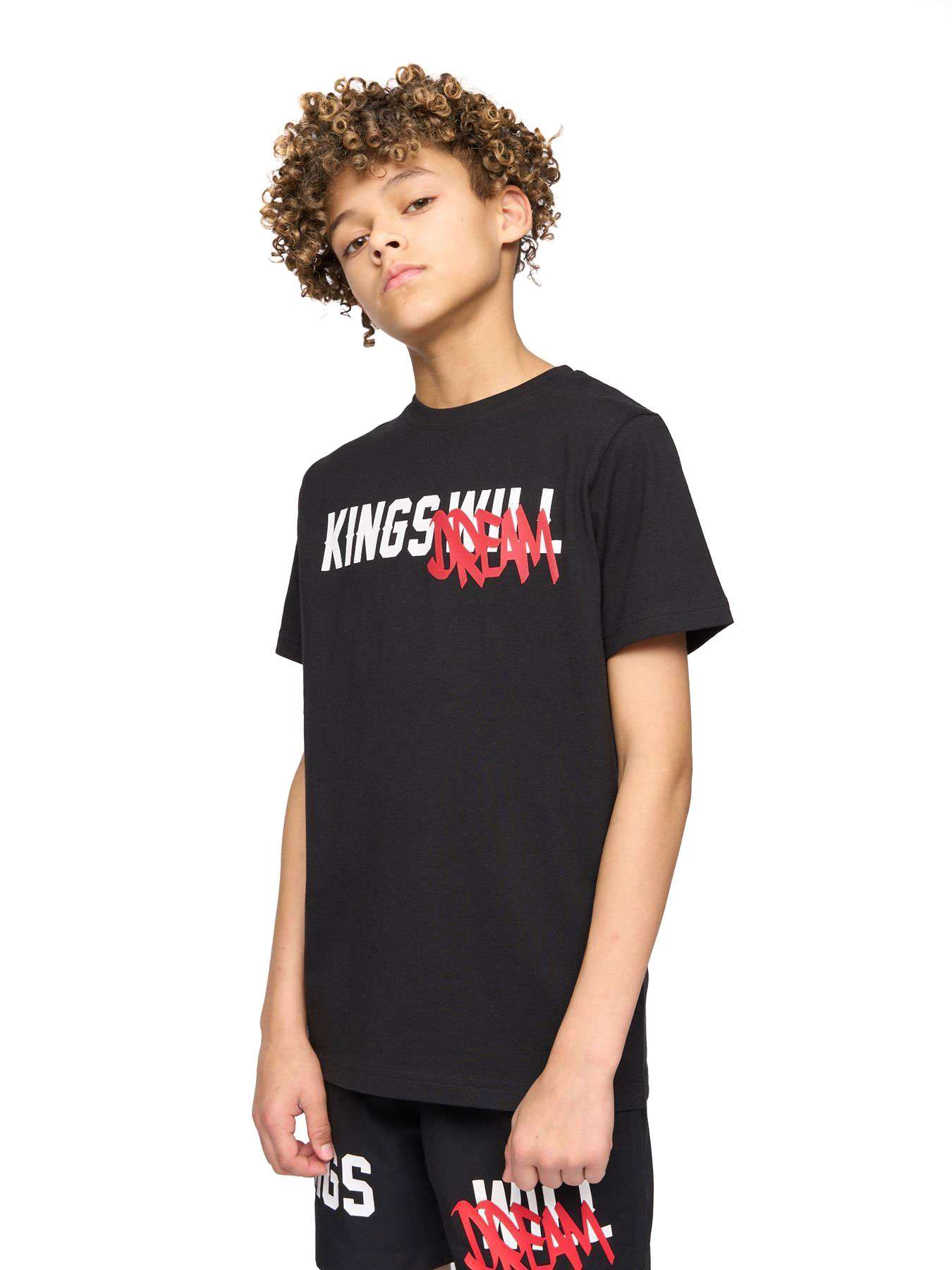 Kings Will Dream Tagged Kids Boys T-Shirt | T-Shirt  | Black  | UK Size Mb