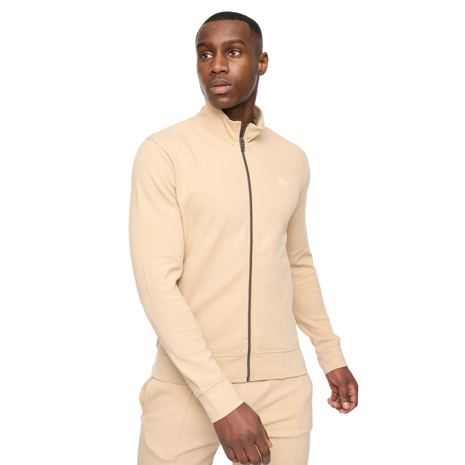 Duck And Cover Hannings Men's Zip Up Hoodie - Adult - Stone | Hoodies  | Stone  | UK Size Small