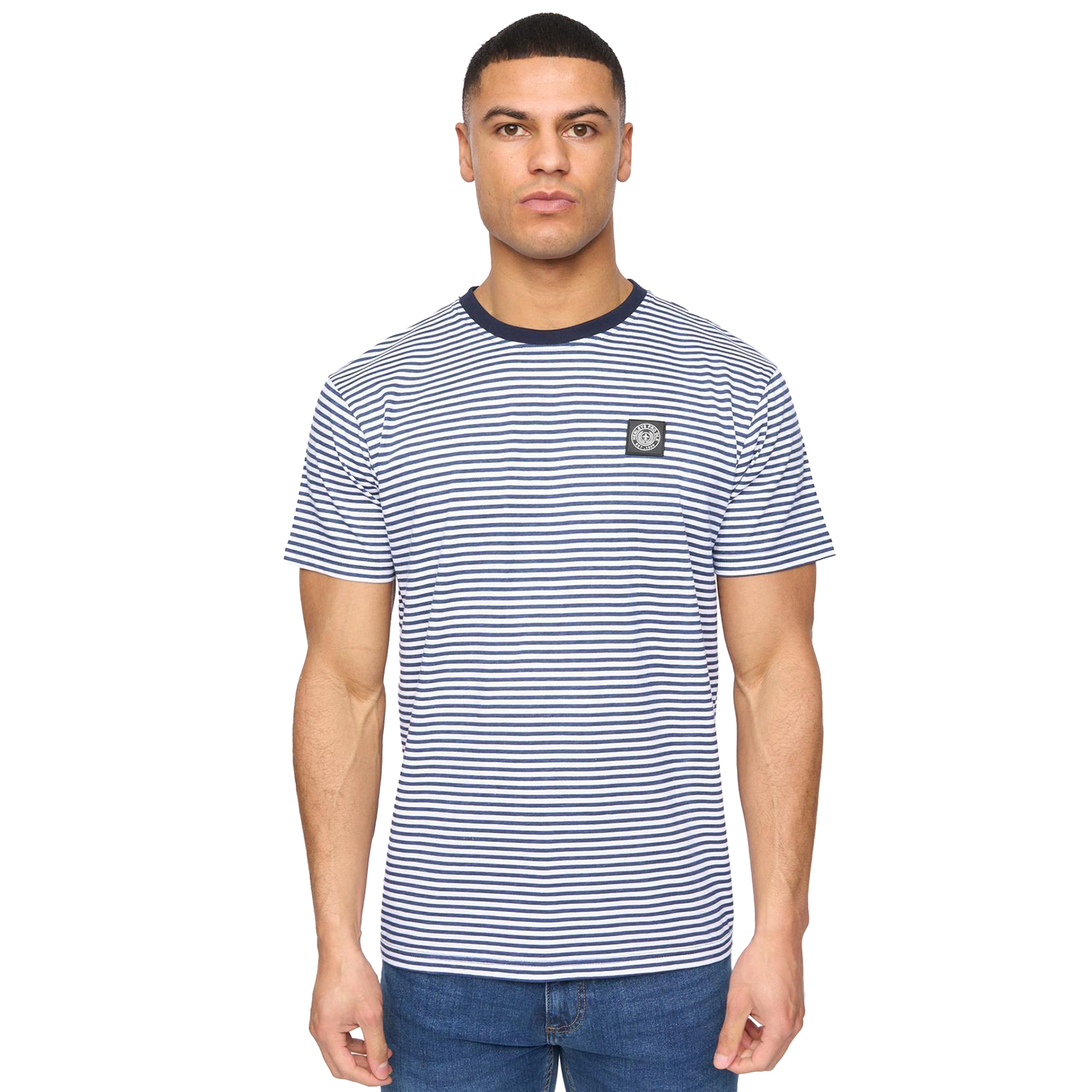Henleys Henbrett Men's T-Shirt | T-Shirt  | Off White / Navy  | UK Size XXL