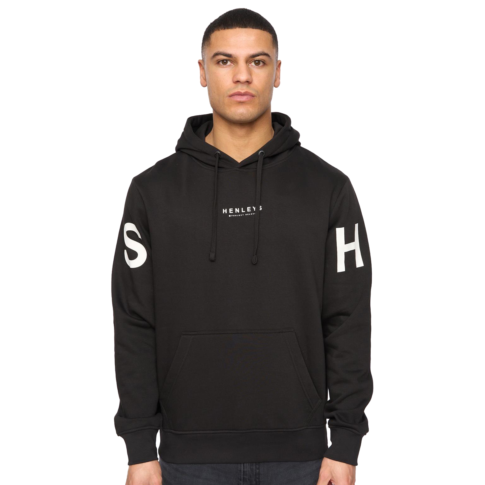 Henleys Hensleeve Men's Hoodie | Hoodies  | Black  | UK Size Small