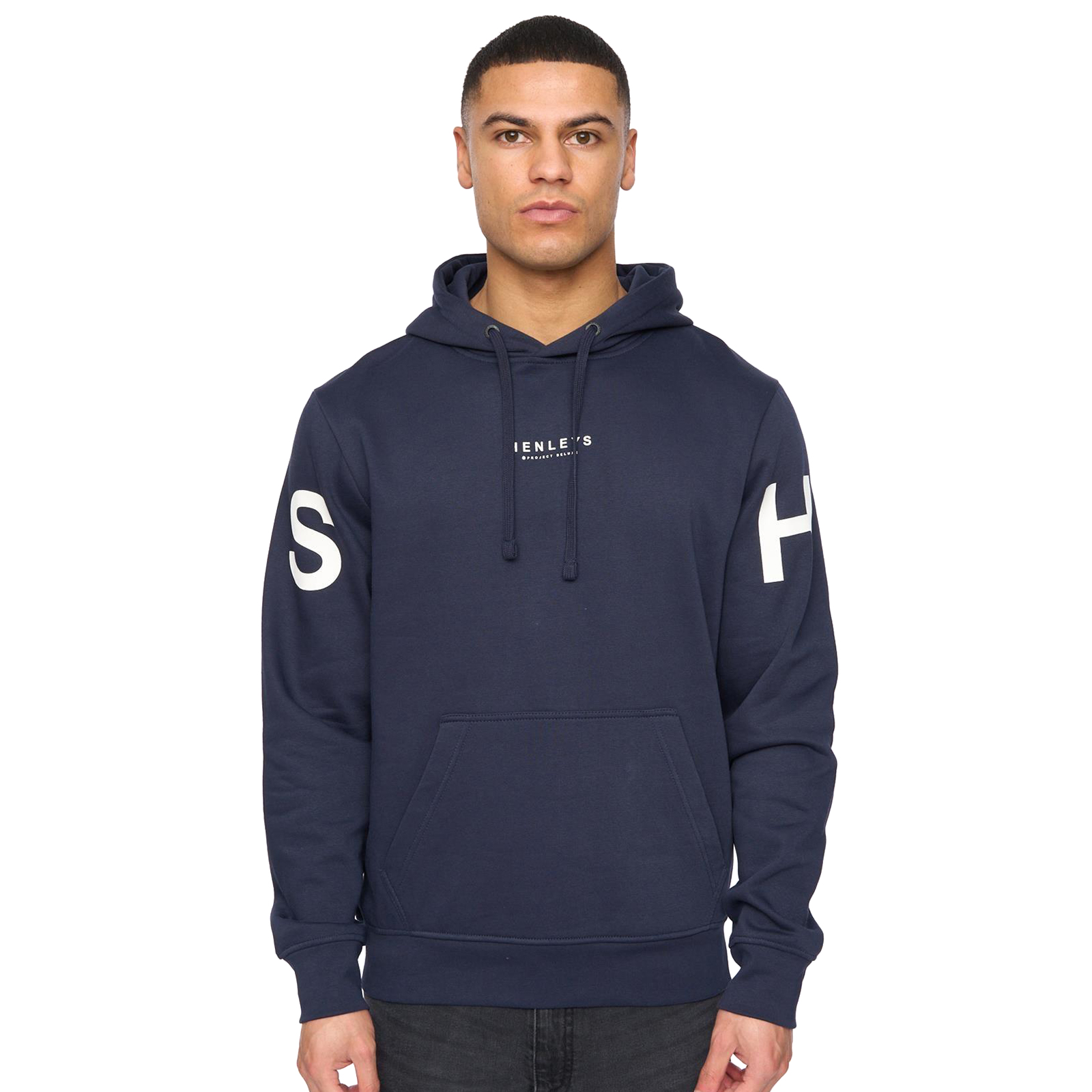 Henleys Hensleeve Men's Hoodie | Hoodies  | Navy  | UK Size Large