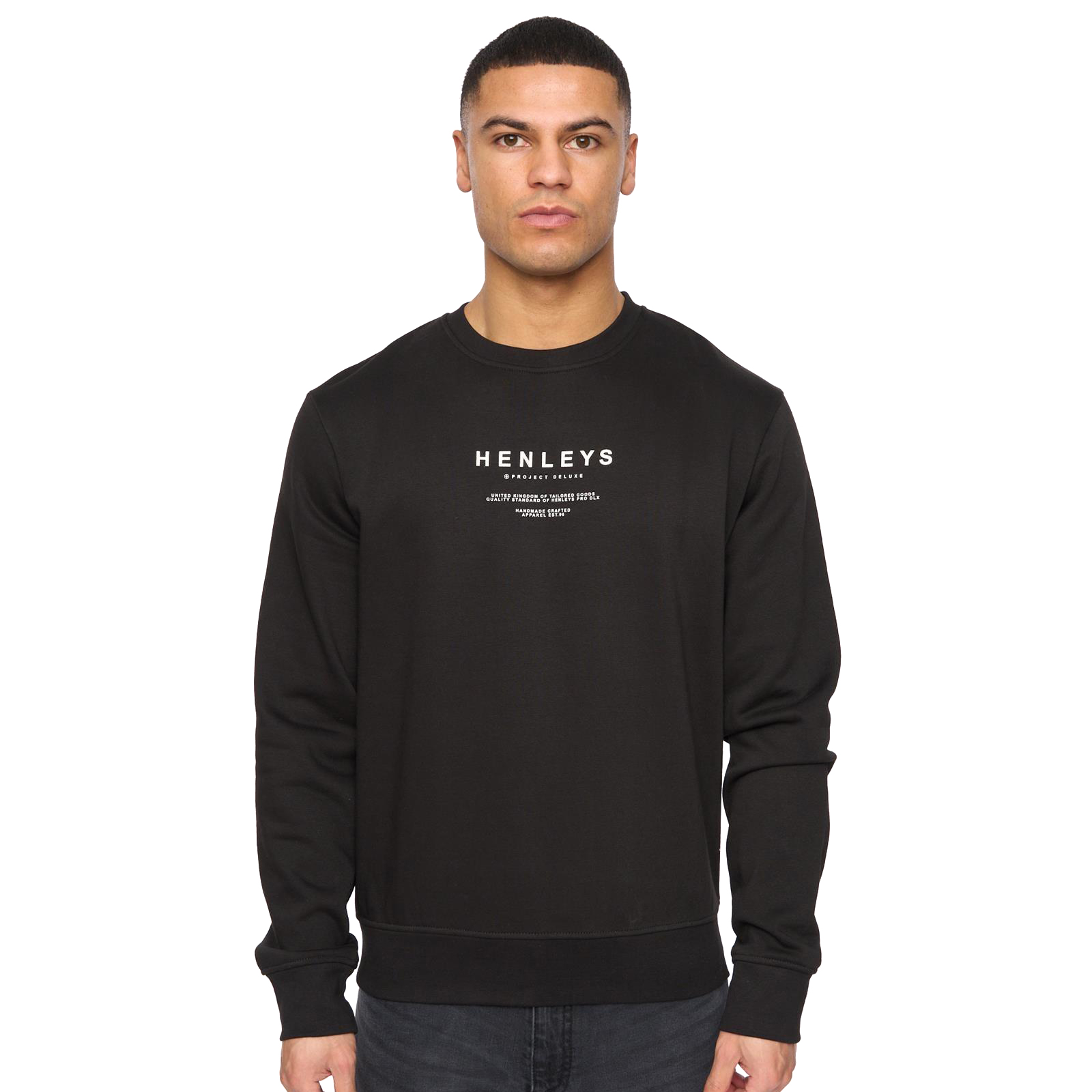 Henleys Henstack Men's Sweatshirt Men's Trainers, Size S In Black