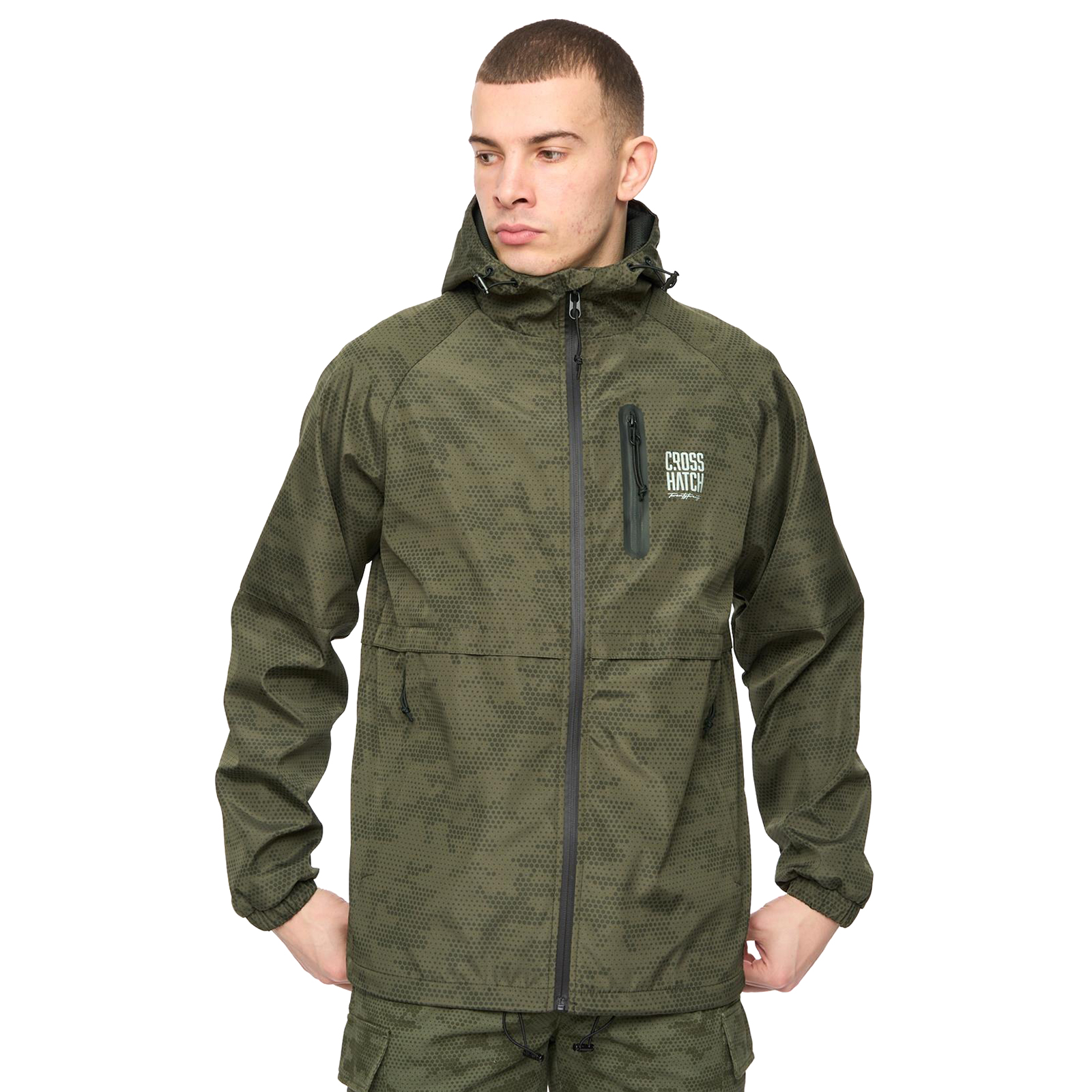 Crosshatch Janscore Men's Jacket - Deep Olive - Size XL