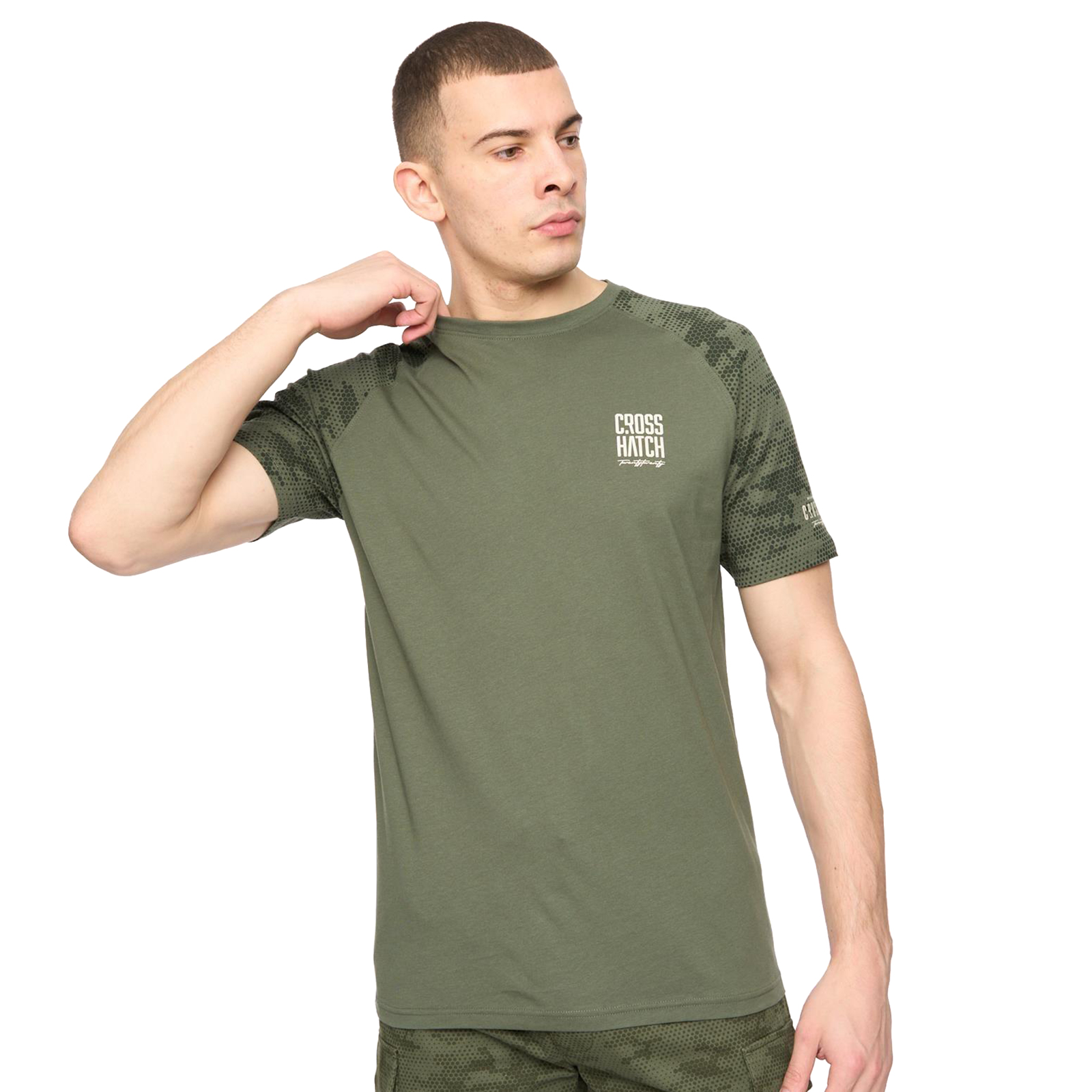 Crosshatch Janscore Men's T-Shirt | T-Shirt  | Green  | UK Size Small