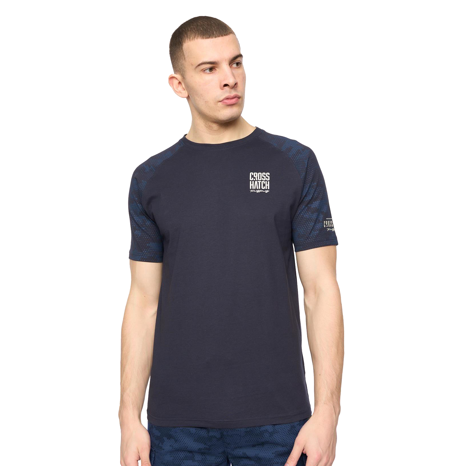 Crosshatch Janscore Men's T-Shirt | T-Shirt  | Navy  | UK Size Large
