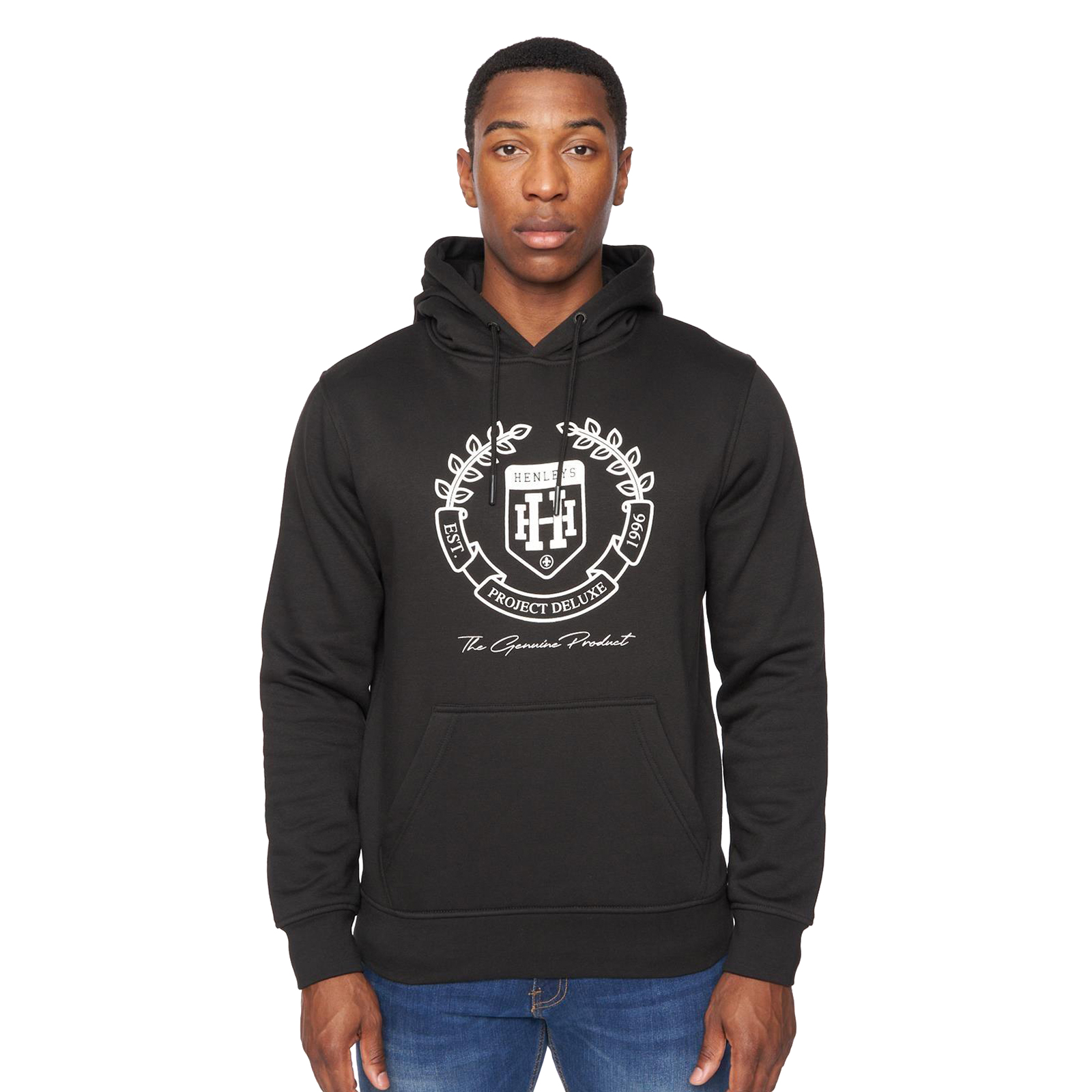 Henleys Myer Men's Hoodie | Hoodies  | Black  | UK Size Large