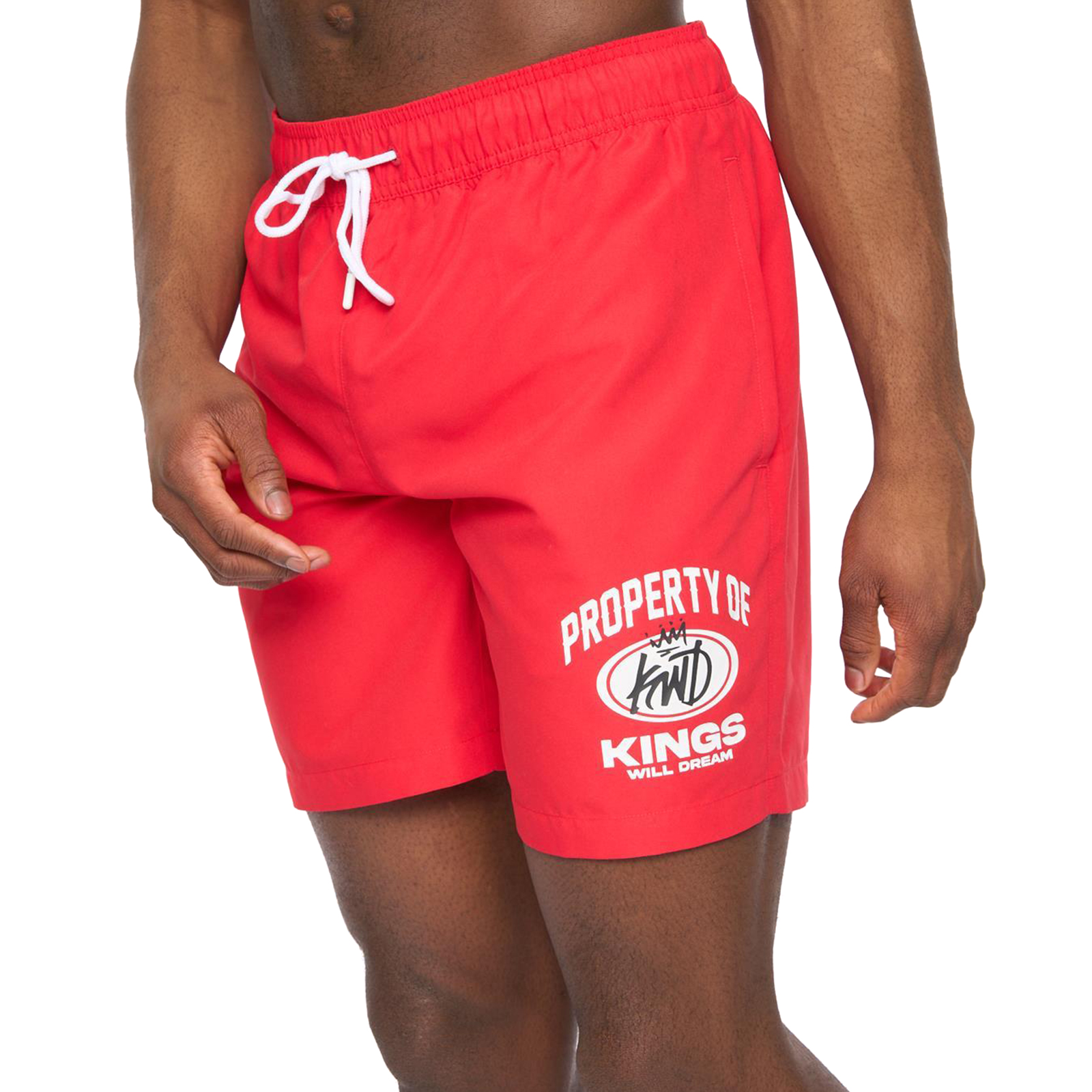 Kings Will Dream Men's Prop Swim Shorts  Colour : Red