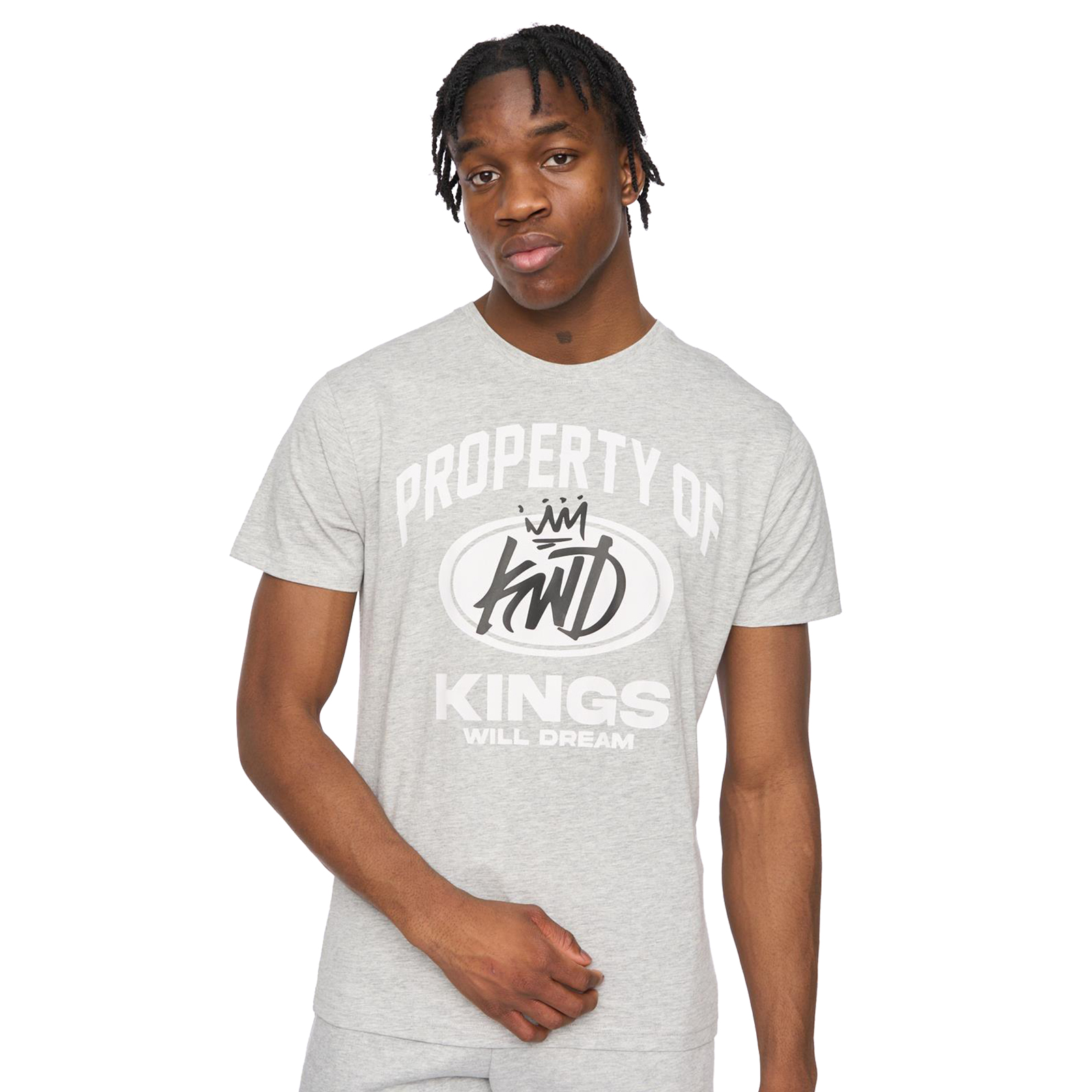 Kings Will Dream Prop Men's T-Shirt | T-Shirt  | Grey Marl  | UK Size Large