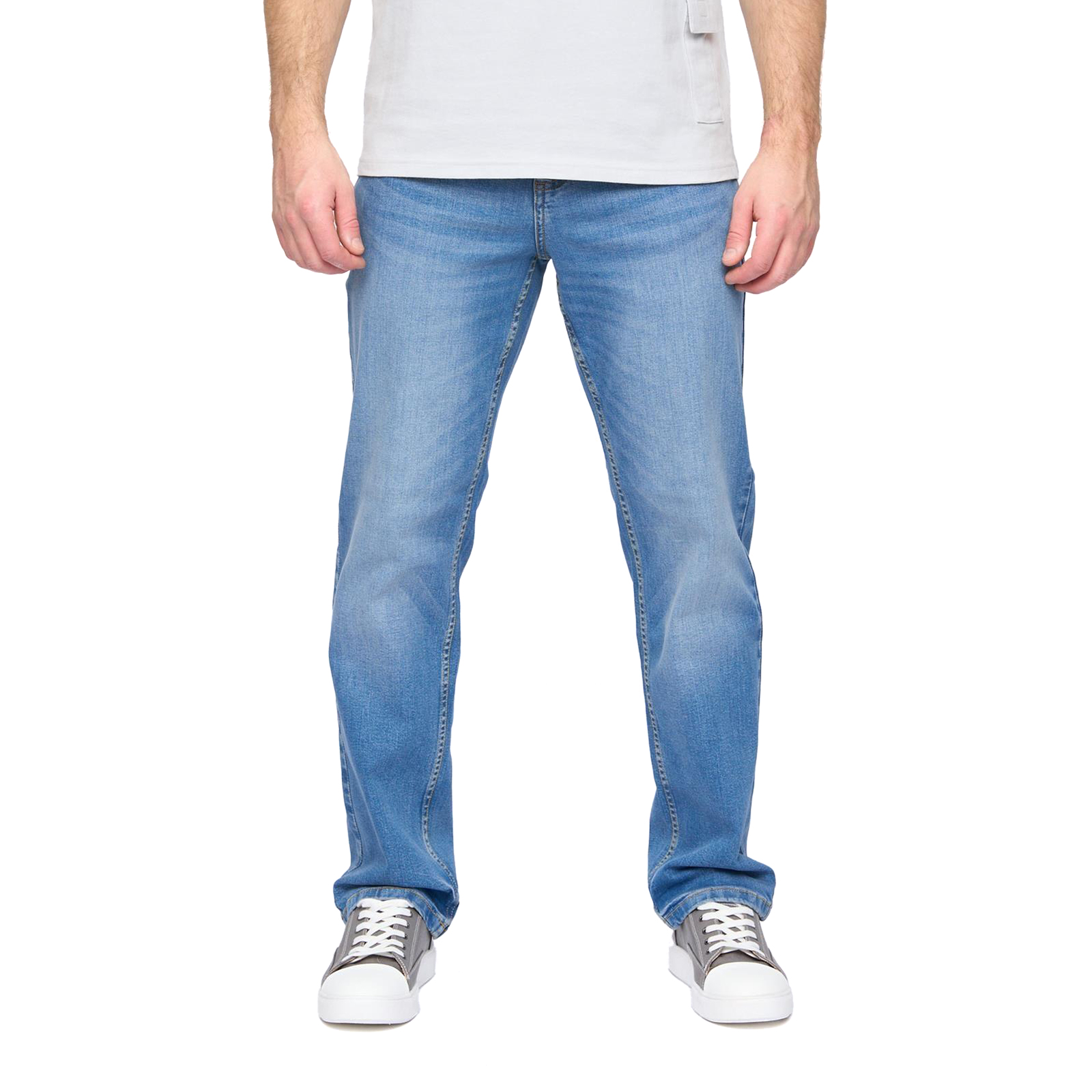 Duck And Cover Rushawn Relaxed Fit Men's Jeans Trainers  Size:  Colour : Light Wash W38 L30
