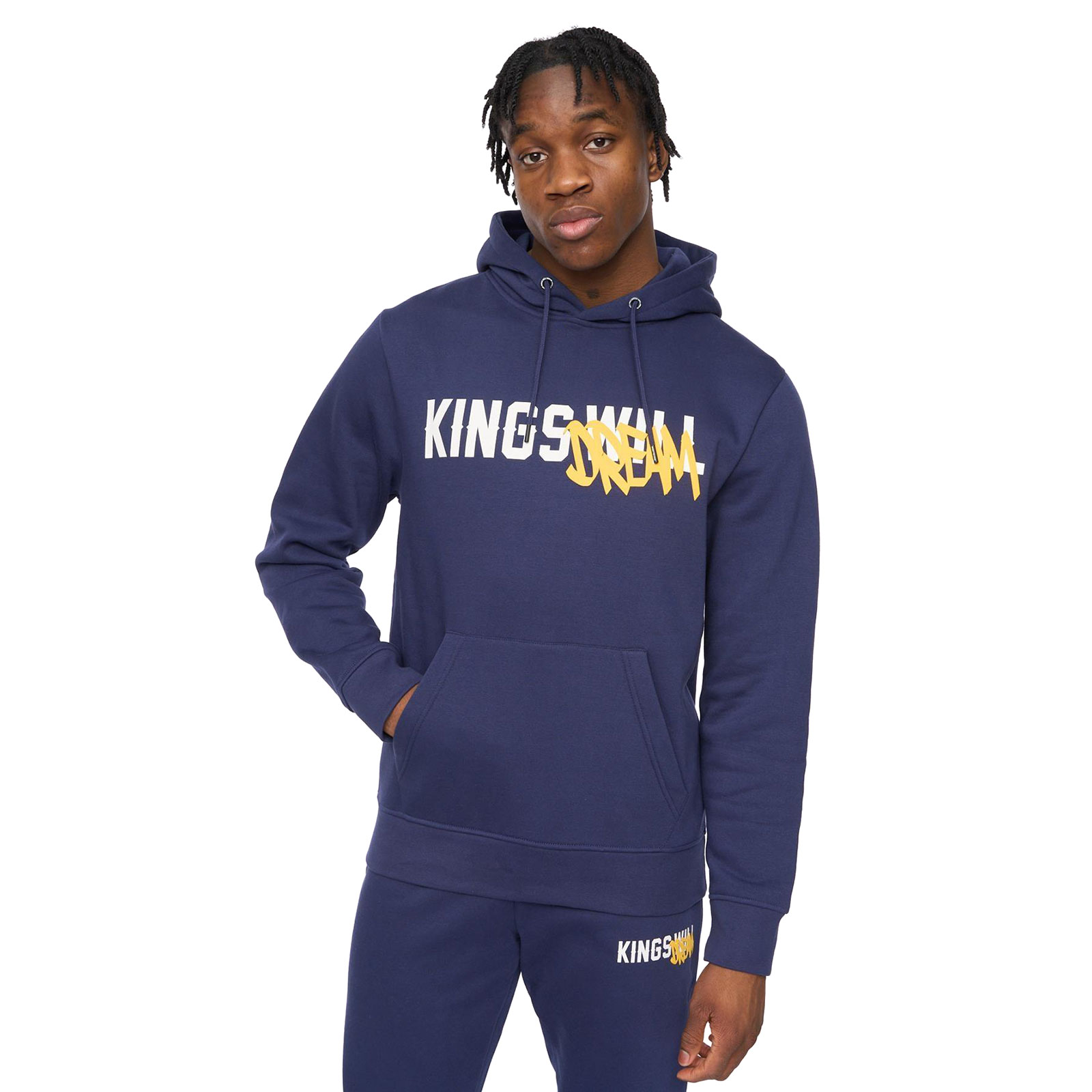 Kings Will Dream Tagged Men's Hoodie - Adult - Navy | Hoodies  | Navy  | UK Size Medium