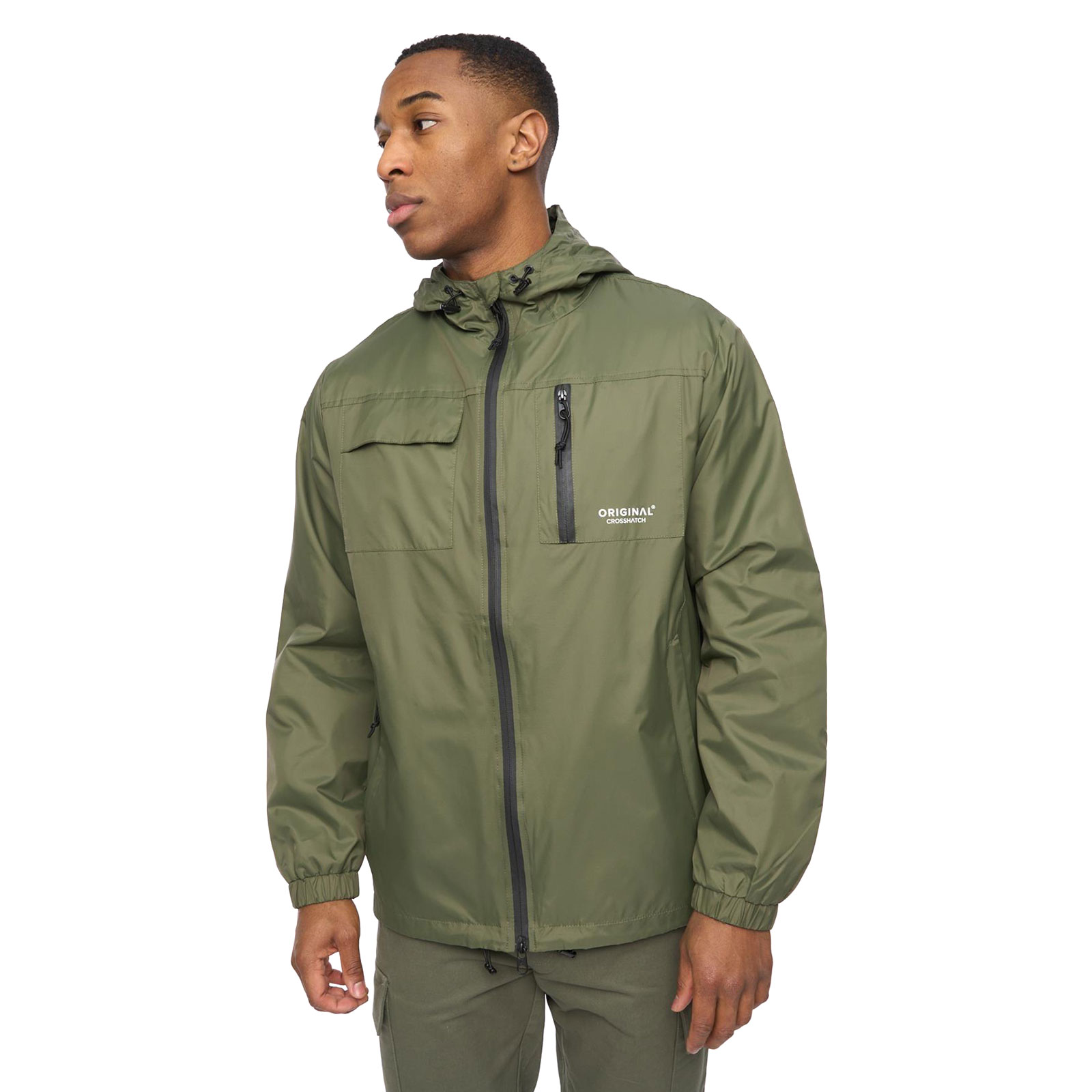 Crosshatch Utilate Men's Jacket - Thyme Green - Size L