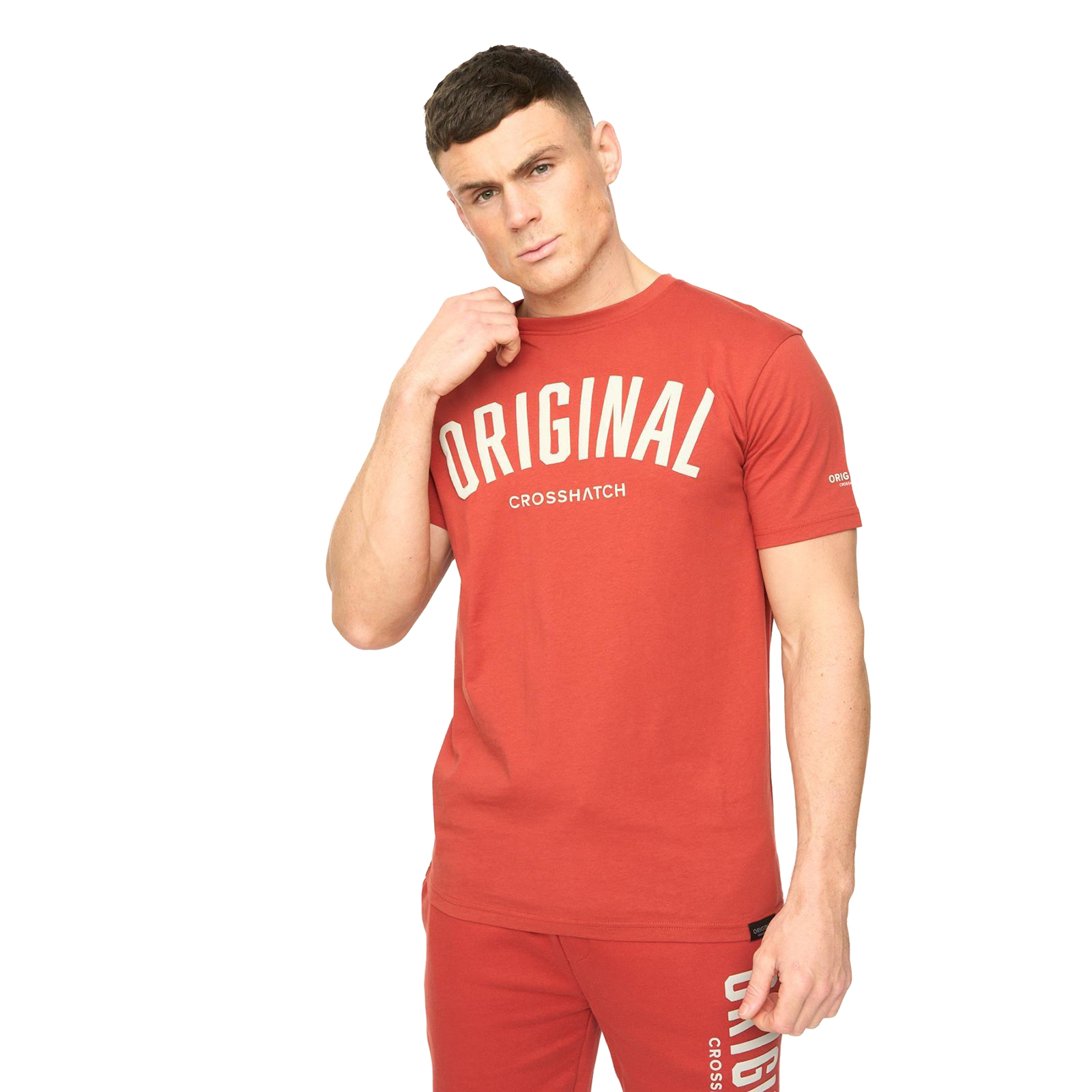 Crosshatch Kensby Men's T-Shirt | T-Shirt  | Red  | UK Size XL