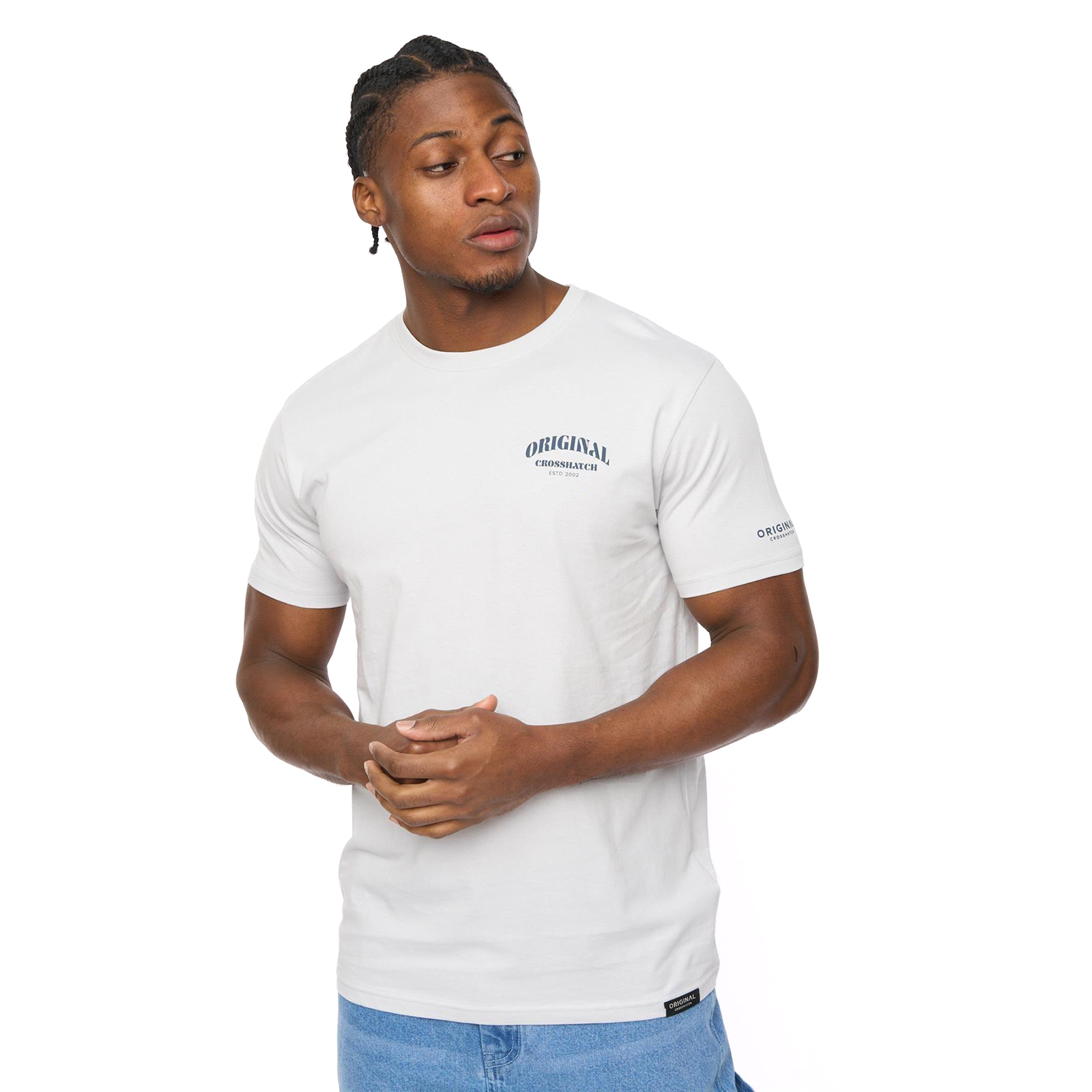 Crosshatch Labstock Men's T-Shirt | T-Shirt  | Light Blue  | UK Size Medium