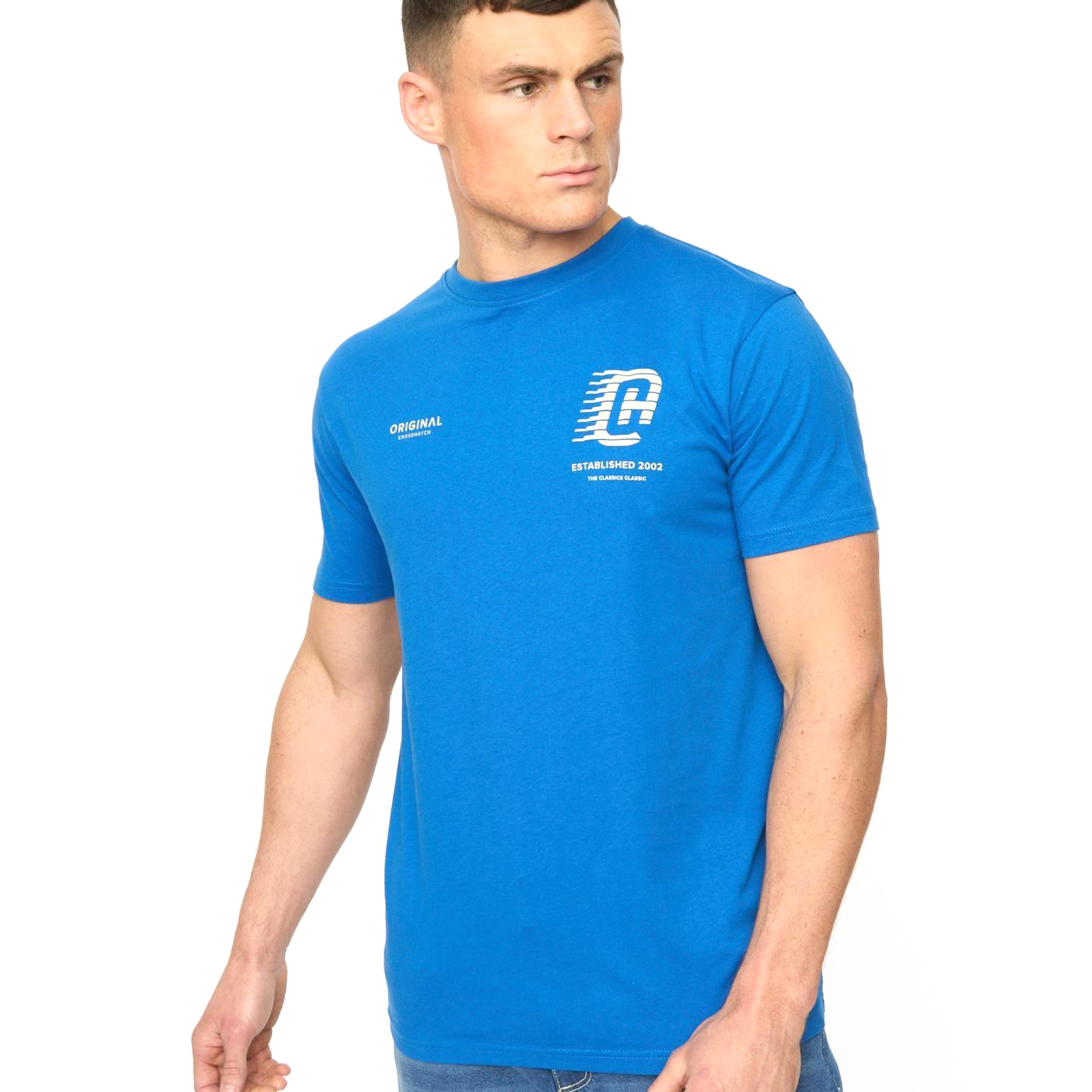 Crosshatch Morville Men's T-Shirt | T-Shirt  | Royal Blue  | UK Size XL