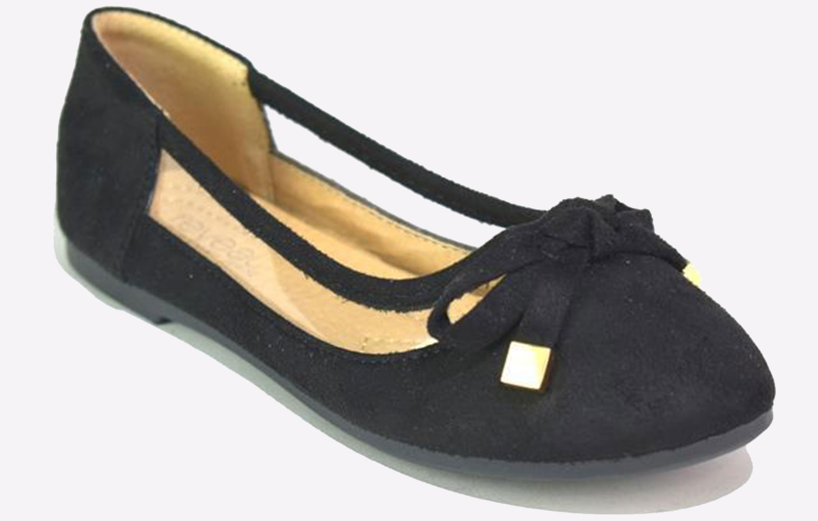 Reveal Tessa Womens Slip On Shoes | Slip On Shoes  | Black Microfibre  | UK Size 8