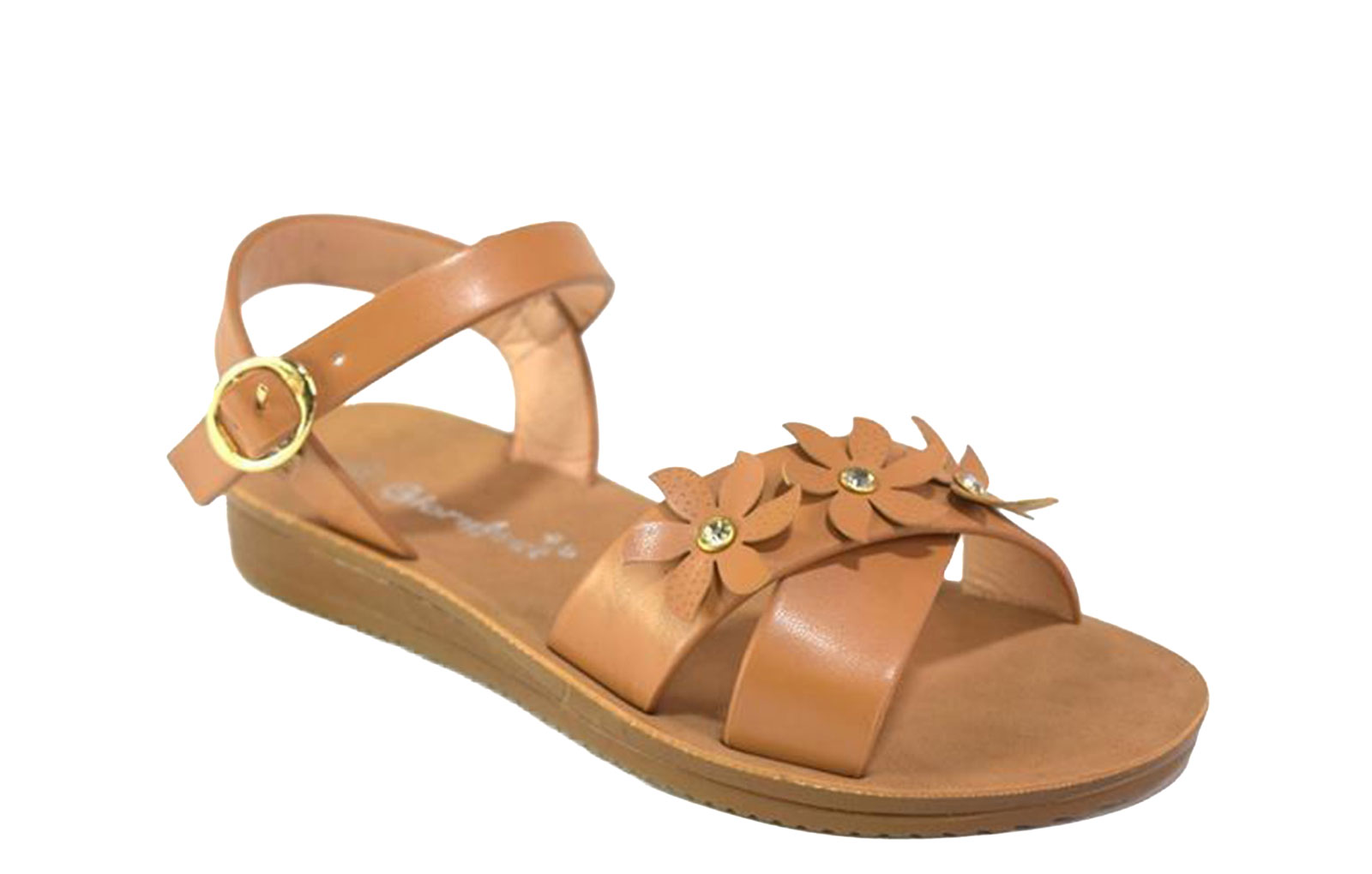 Gloryfeet Ezra Girls Sandals | Sandals  | Tan  | UK Size 11.5