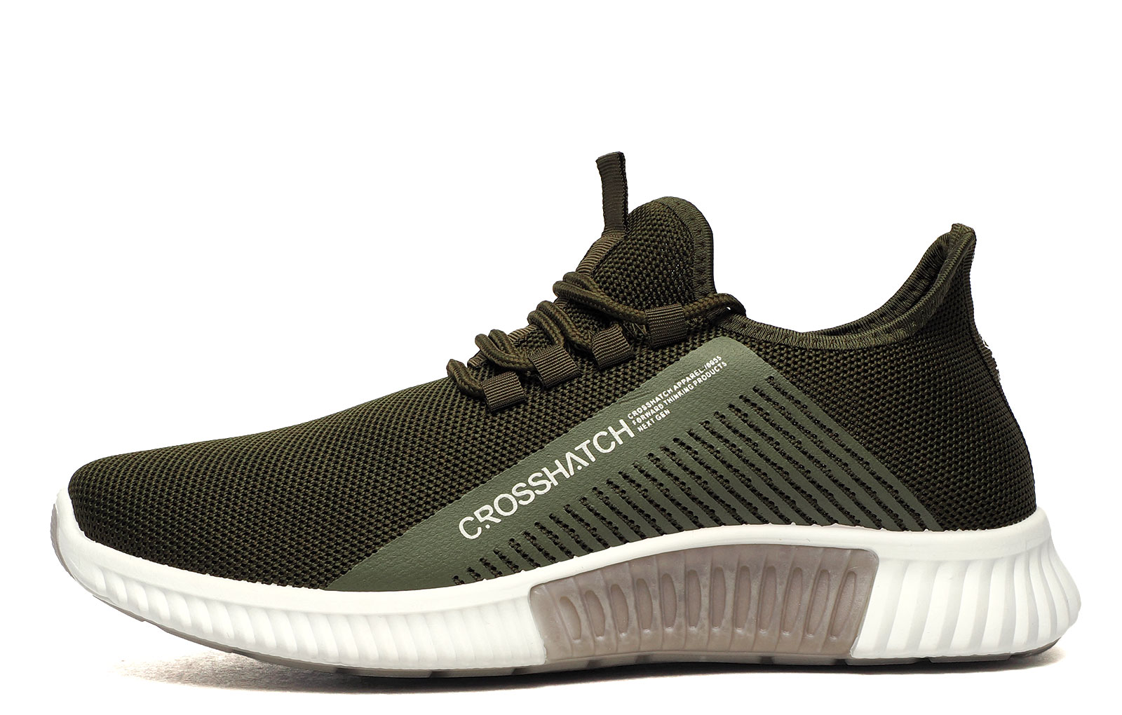 Crosshatch Nimbus Men's Trainers  Size: 8 Colour : Olive / White