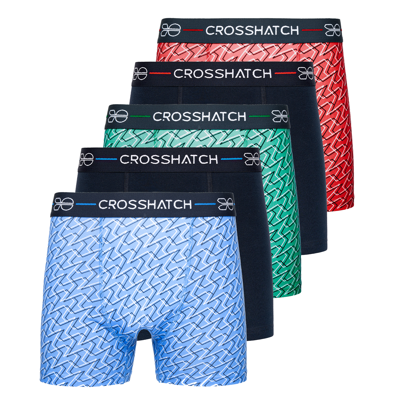 Crosshatch Labarb 5 Pack Men's Boxer Shorts  Colour : Assorted