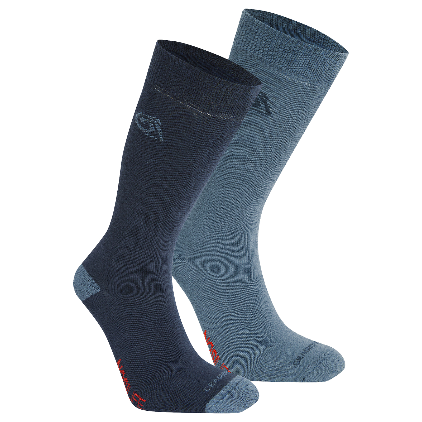 Craghoppers Nosilife Travel Socks 2Pk Men's Trainers, Size In Blue Navy / Blue Stone