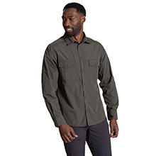 Craghoppers Kiwi Ii Men's Long Sleeve Shirt Men's Trainers, Size 4XL In Cedar