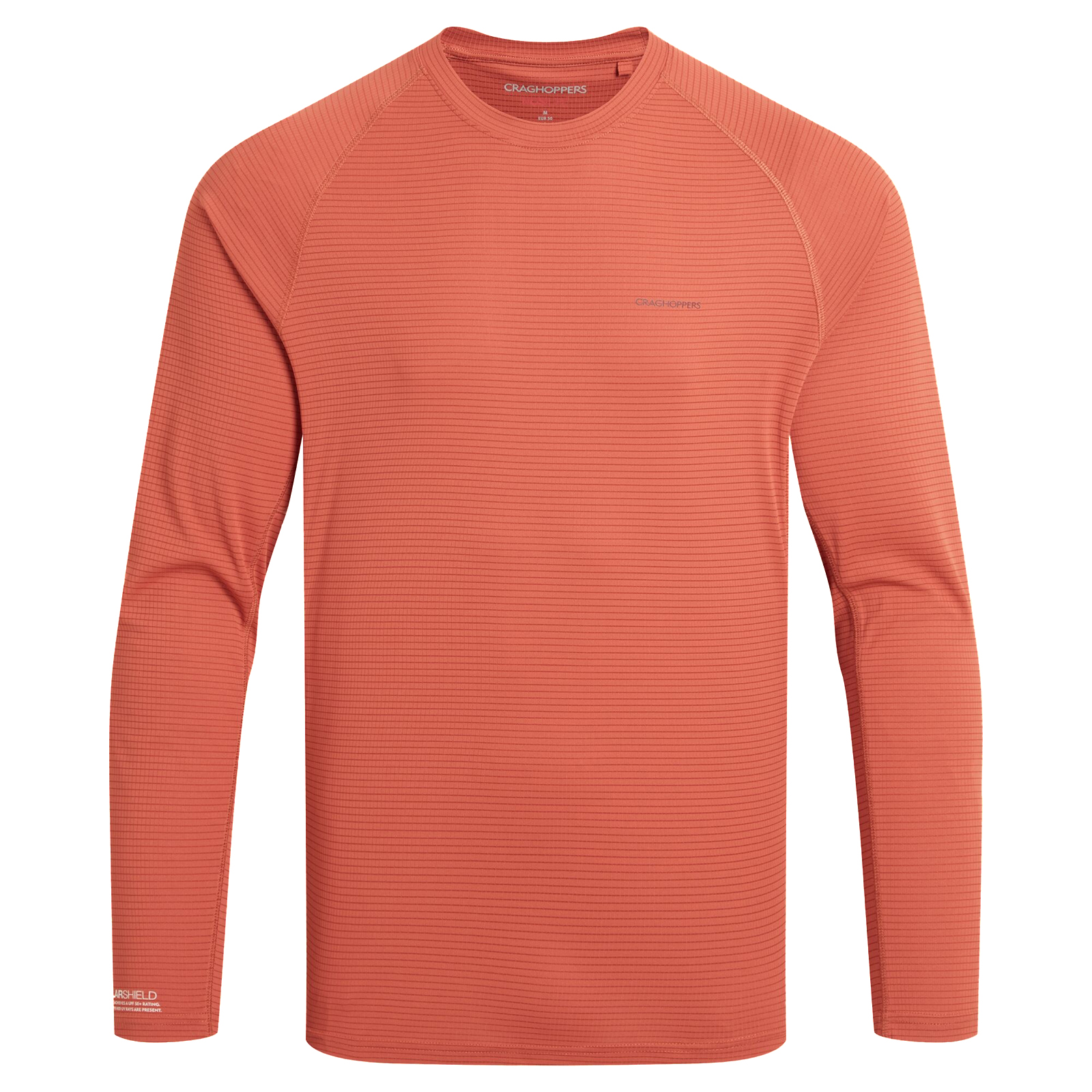 Craghoppers Nosilife Solarshield+ Men's Long Sleeve T-Shirt | T-Shirt  | Dark Sahara  | UK Size XL